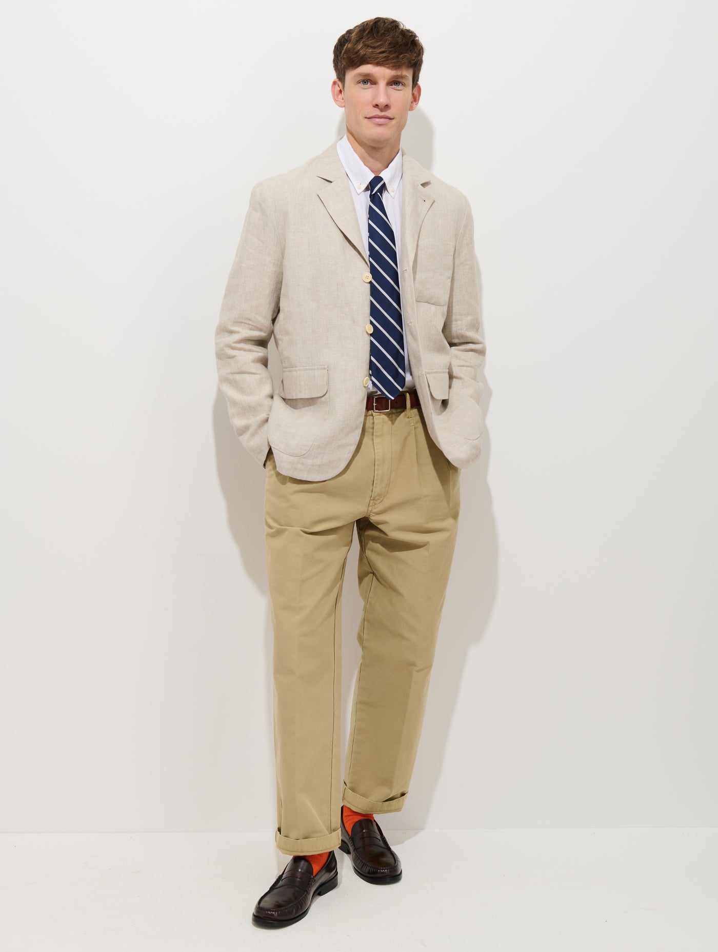 Mercer Linen Jacket In Flax