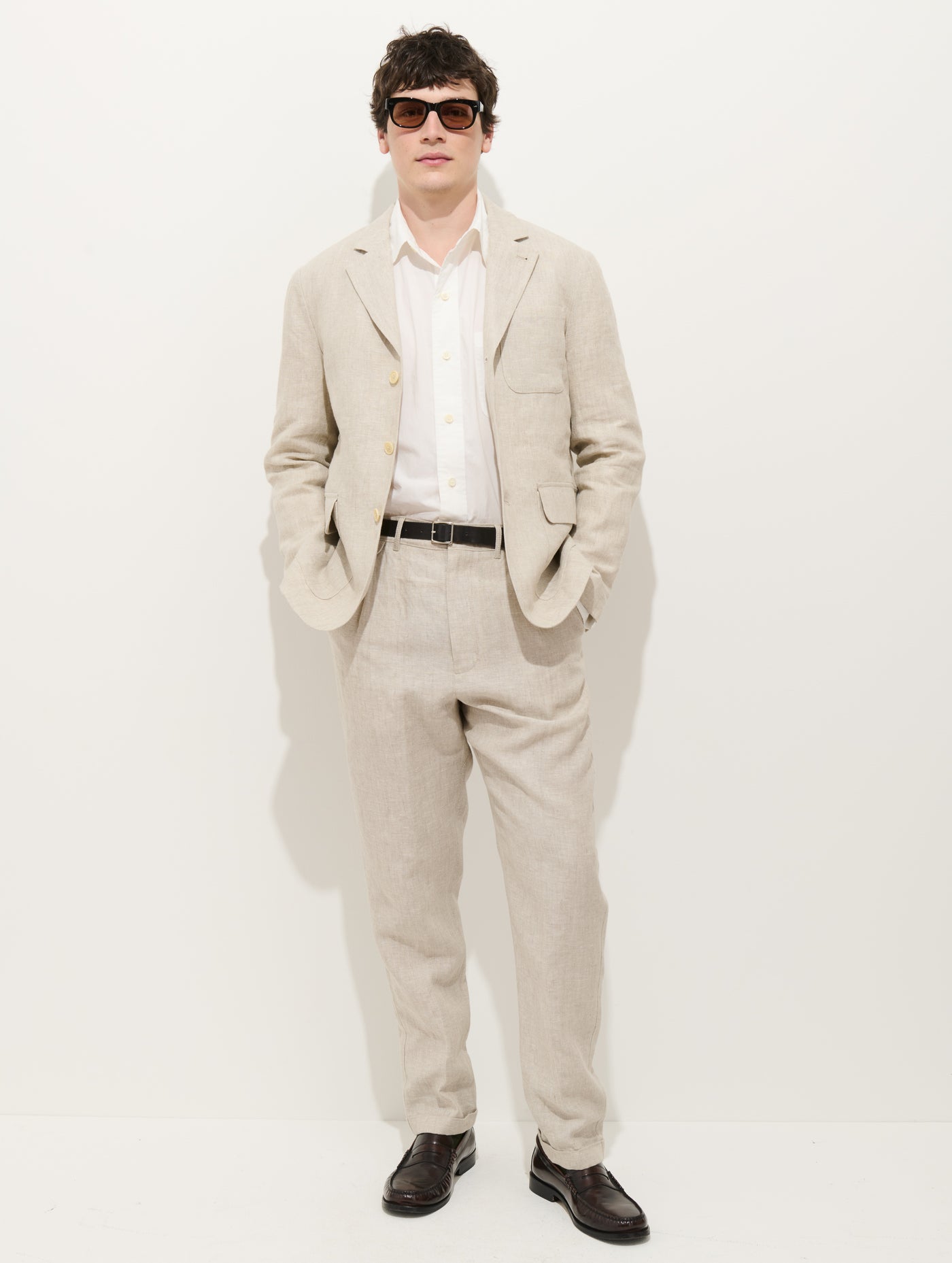 Mercer Linen Jacket In Flax