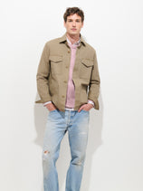 Garment Dyed Work Jacket in Canvas