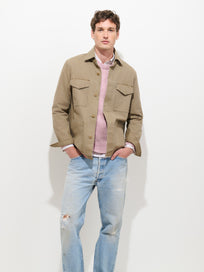 Garment Dyed Work Jacket in Canvas