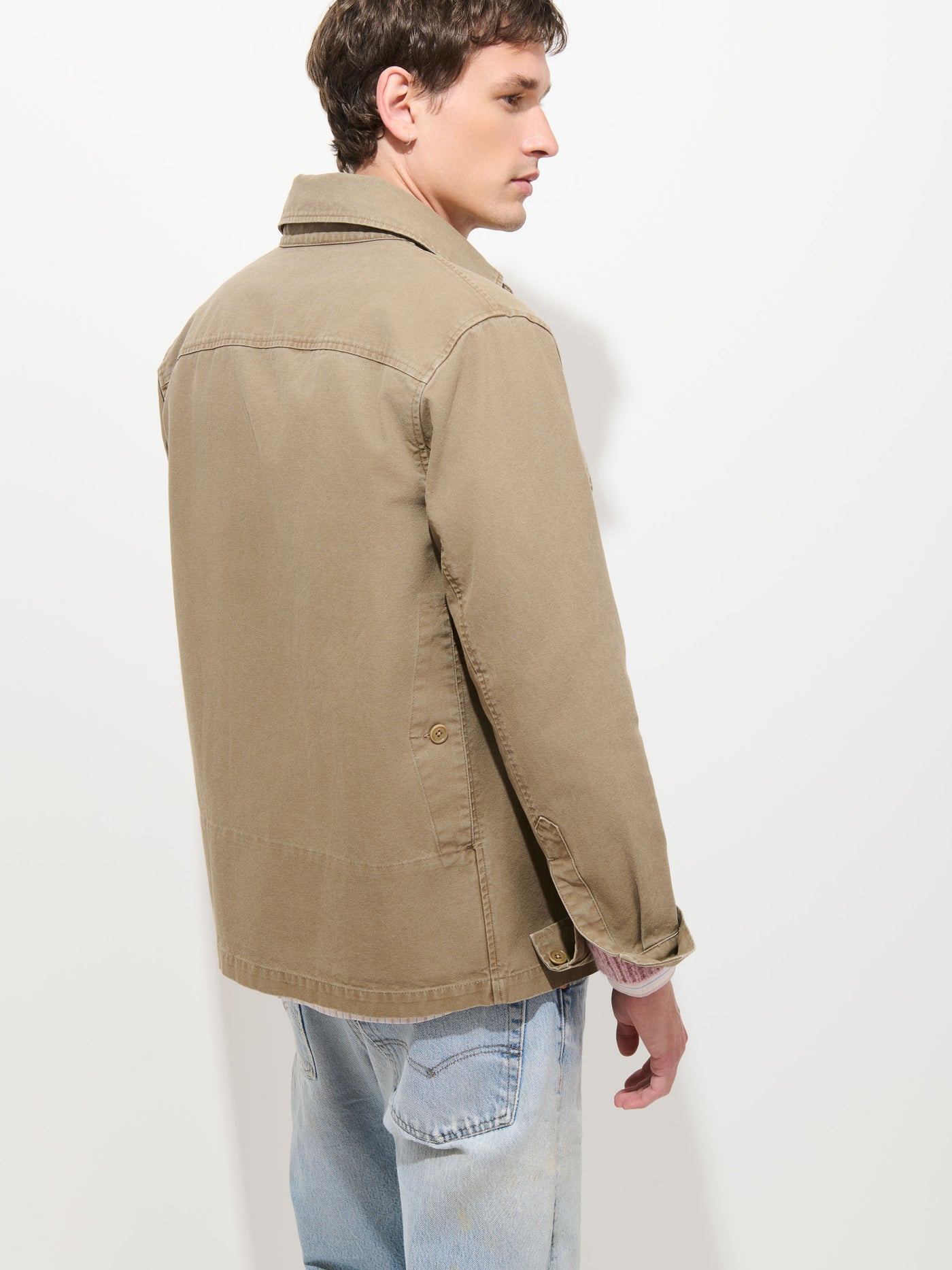 Garment Dyed Chore Jacket in Canvas