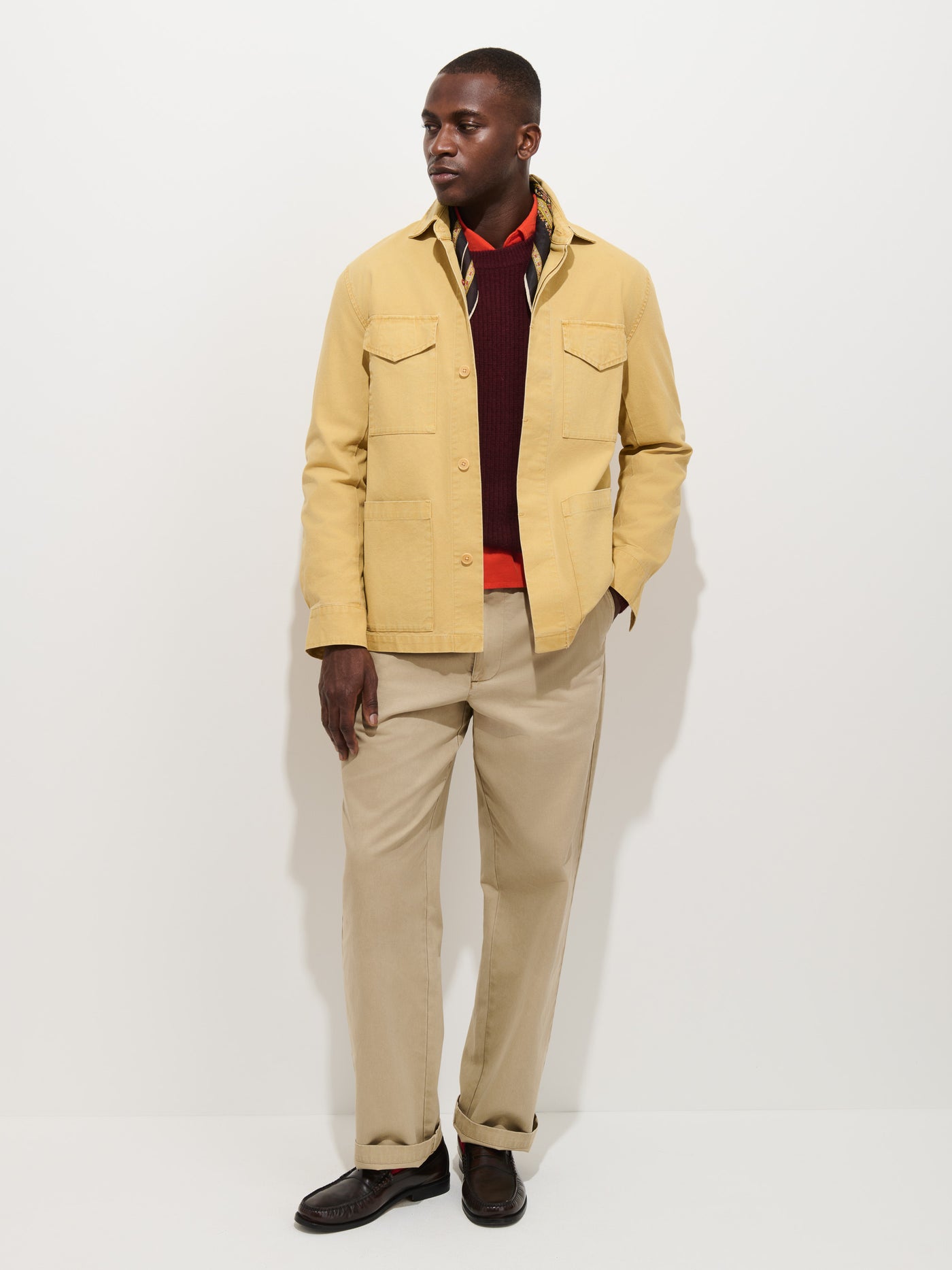 Garment Dyed Chore Jacket in Canvas