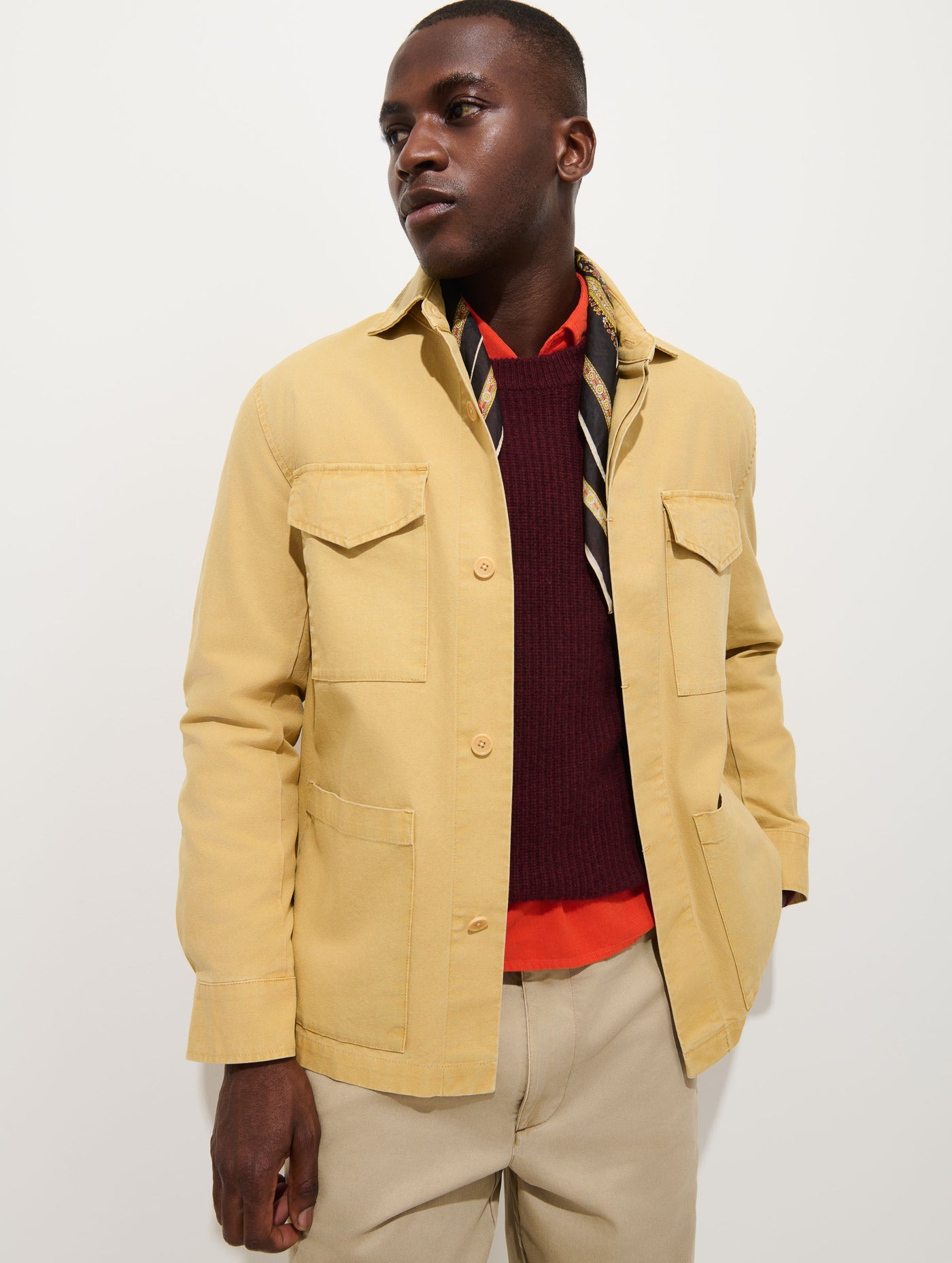 Garment Dyed Work Jacket in Canvas