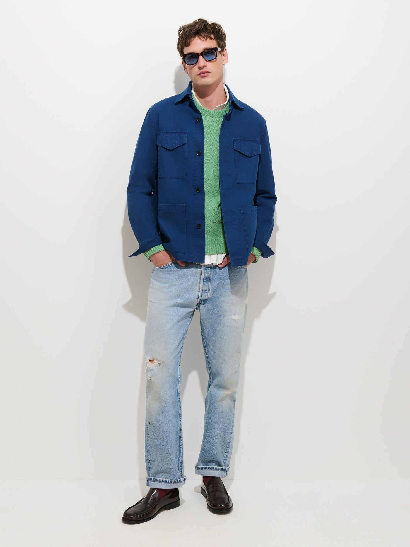Garment Dyed Chore Jacket in Canvas