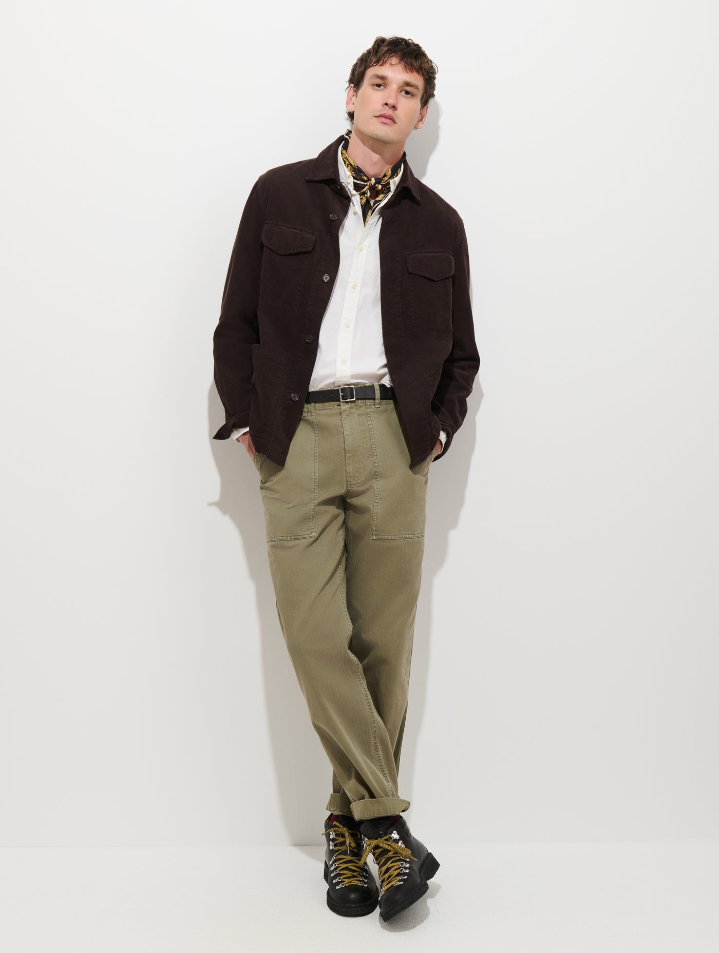 Garment Dyed Chore Jacket in Corduroy
