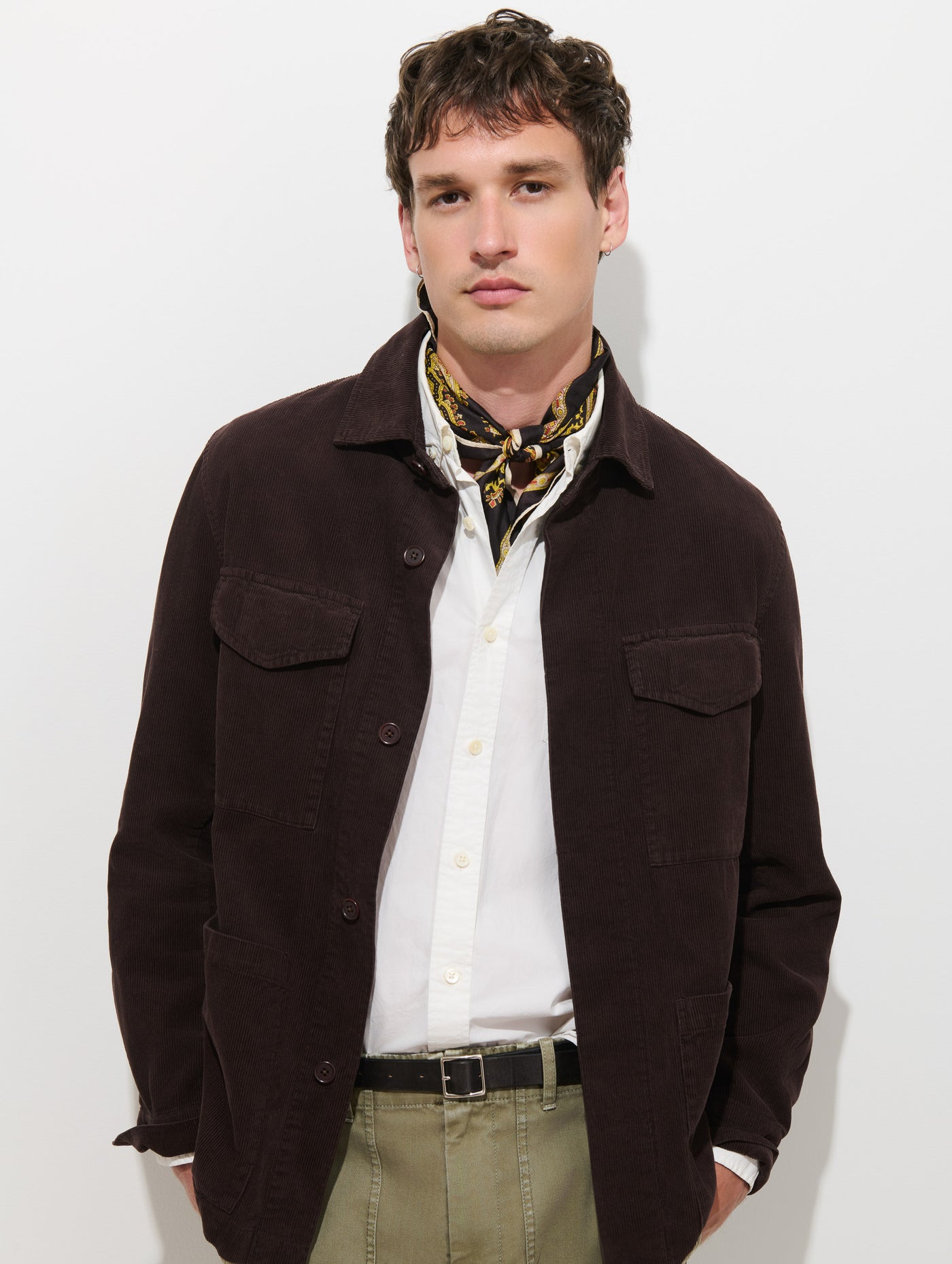 Garment Dyed Chore Jacket in Corduroy