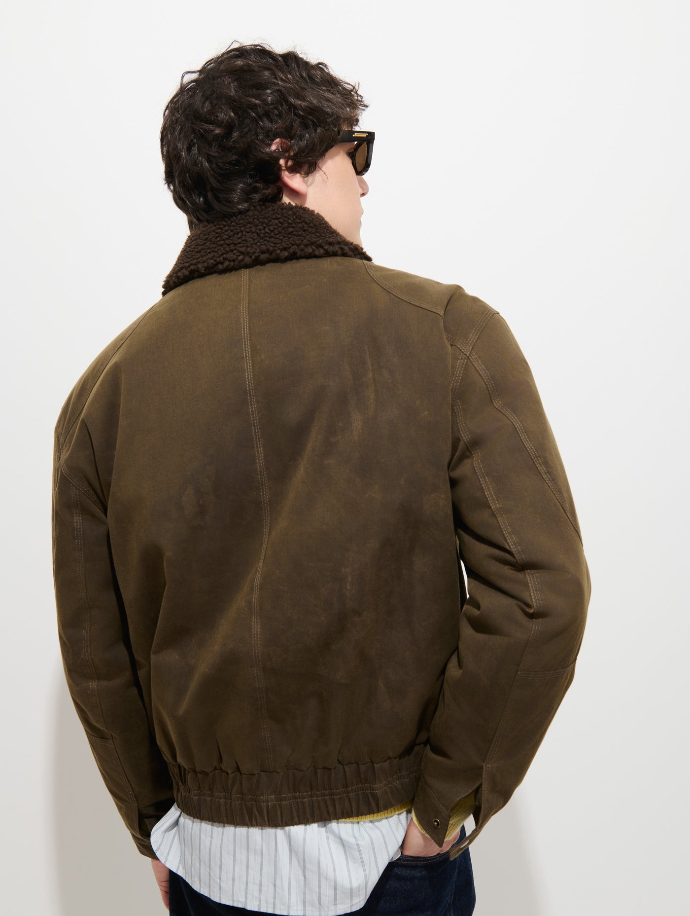 Ford Bomber Jacket in Waxed Canvas