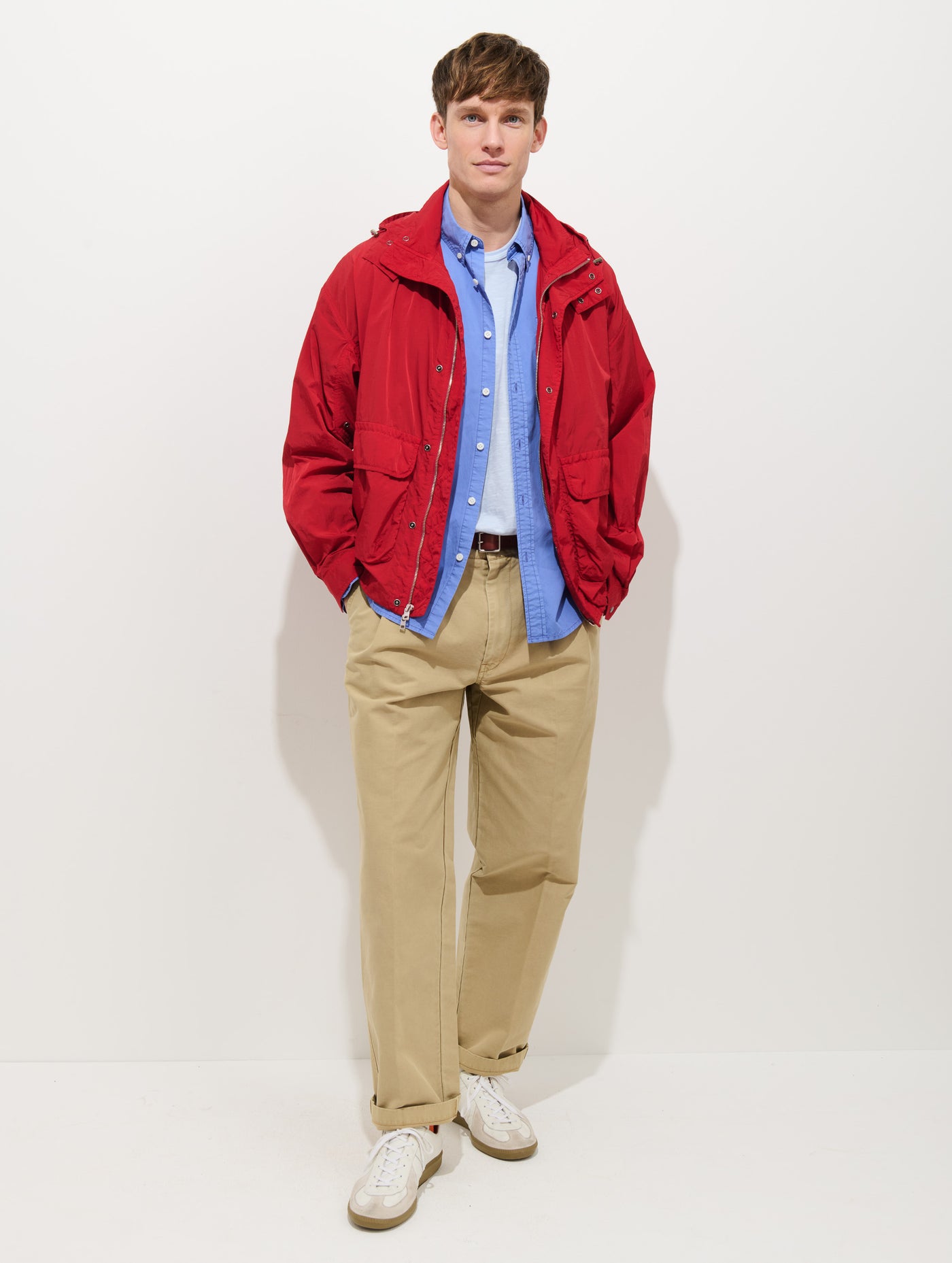 David Windbreaker In Crinkle Nylon