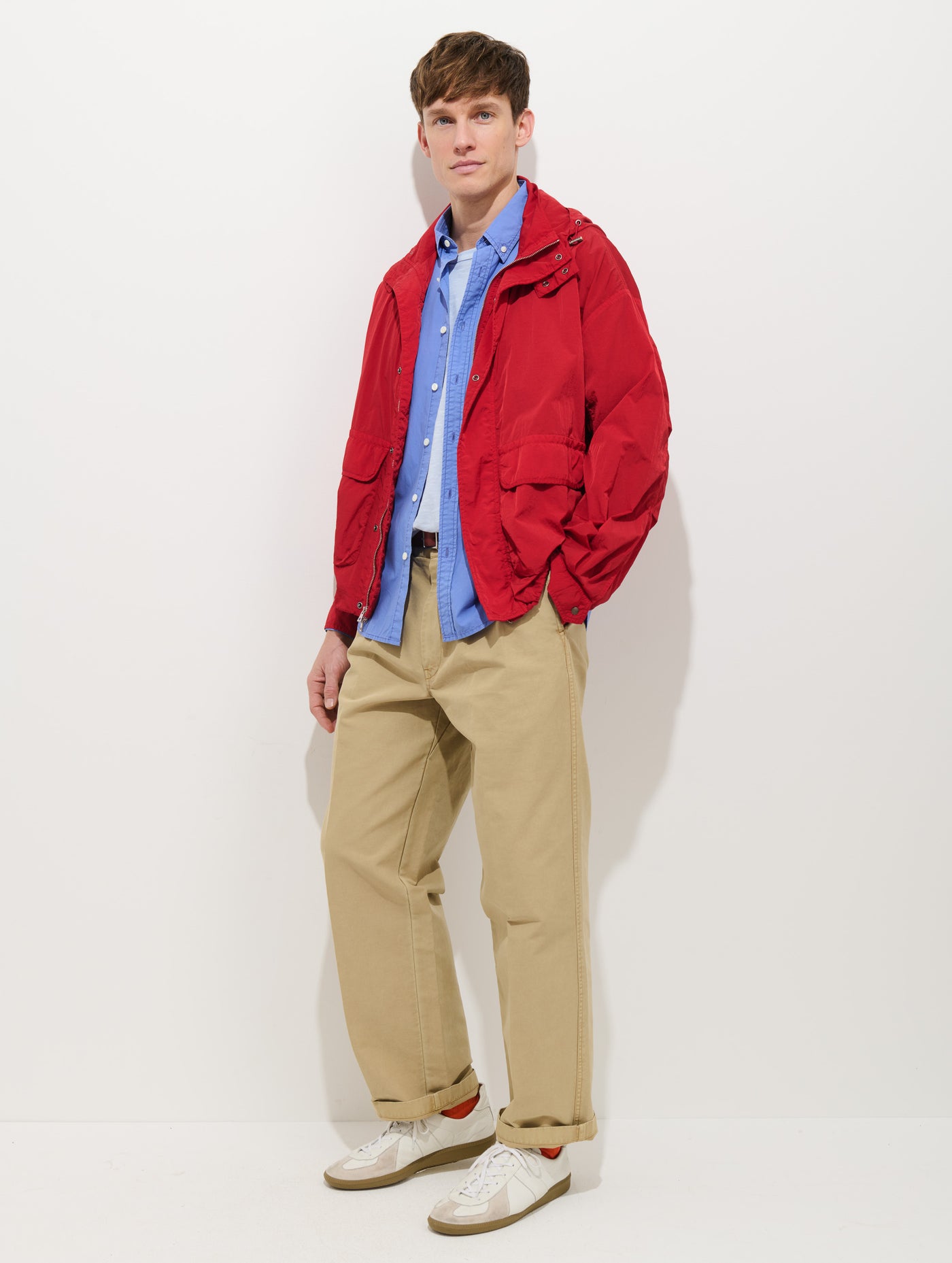 David Windbreaker In Crinkle Nylon