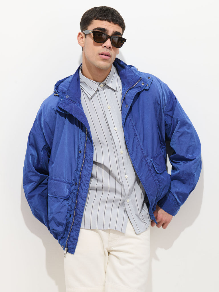 David Windbreaker In Crinkle Nylon