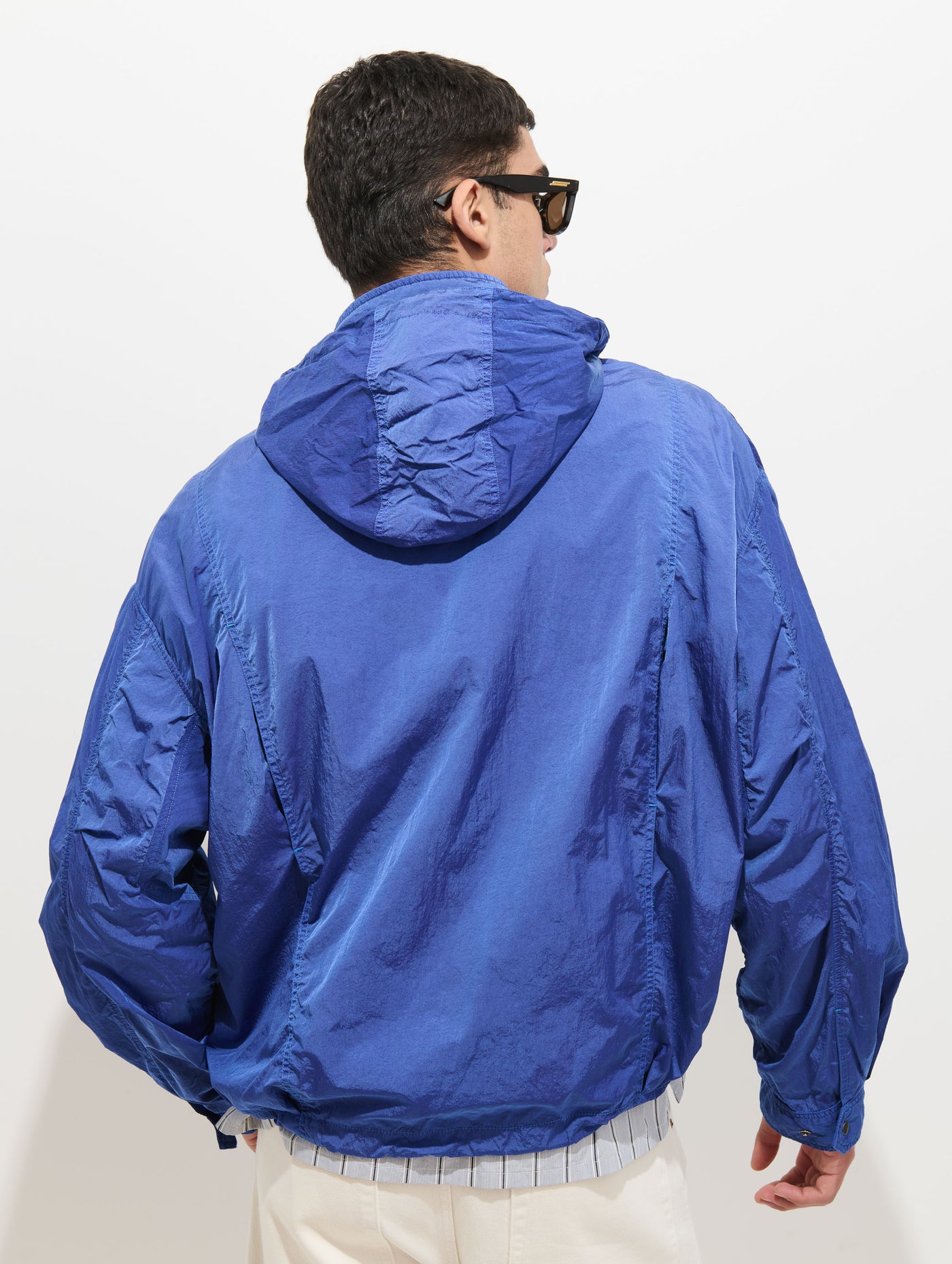 David Windbreaker In Crinkle Nylon