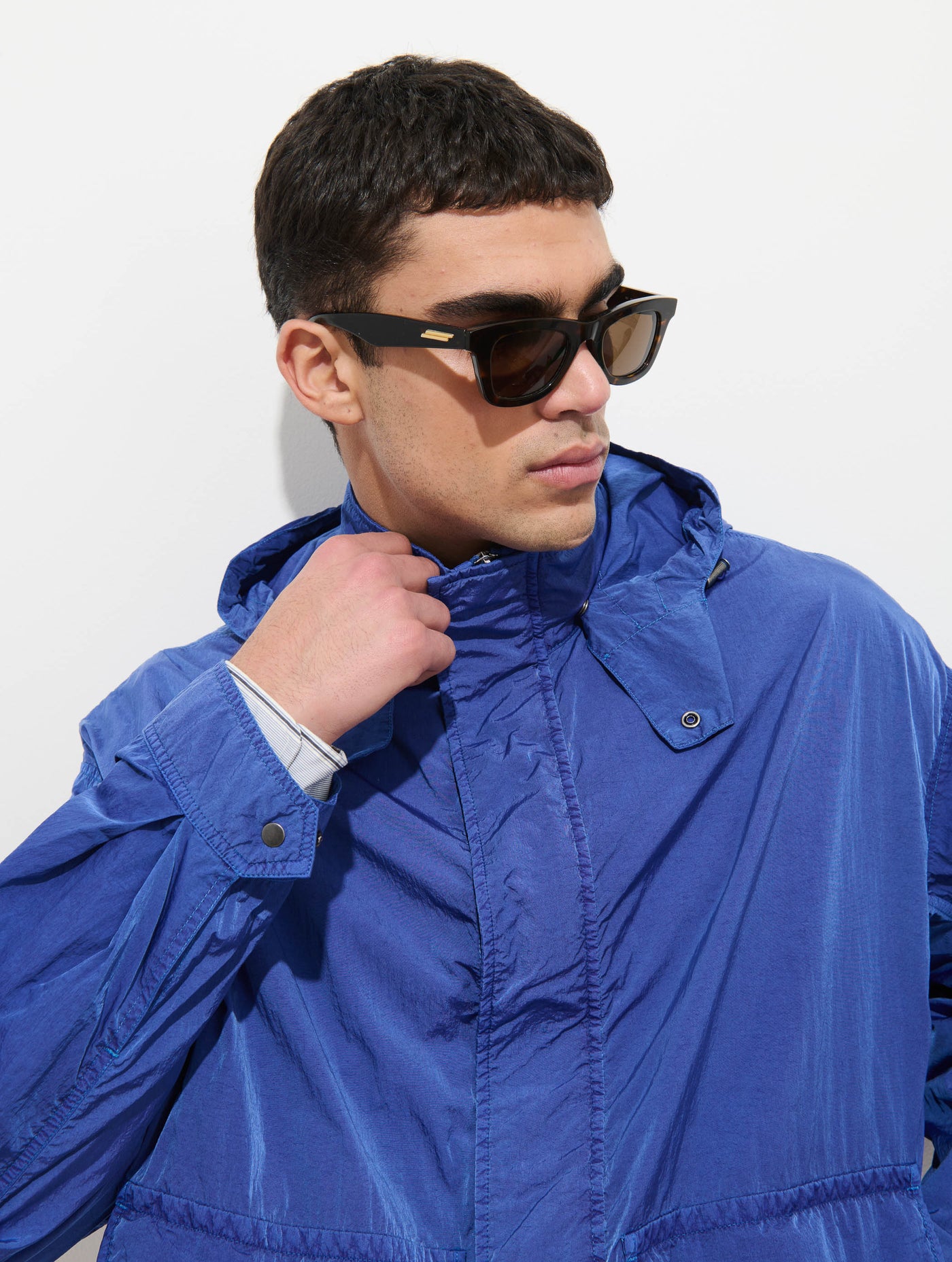 David Windbreaker In Crinkle Nylon