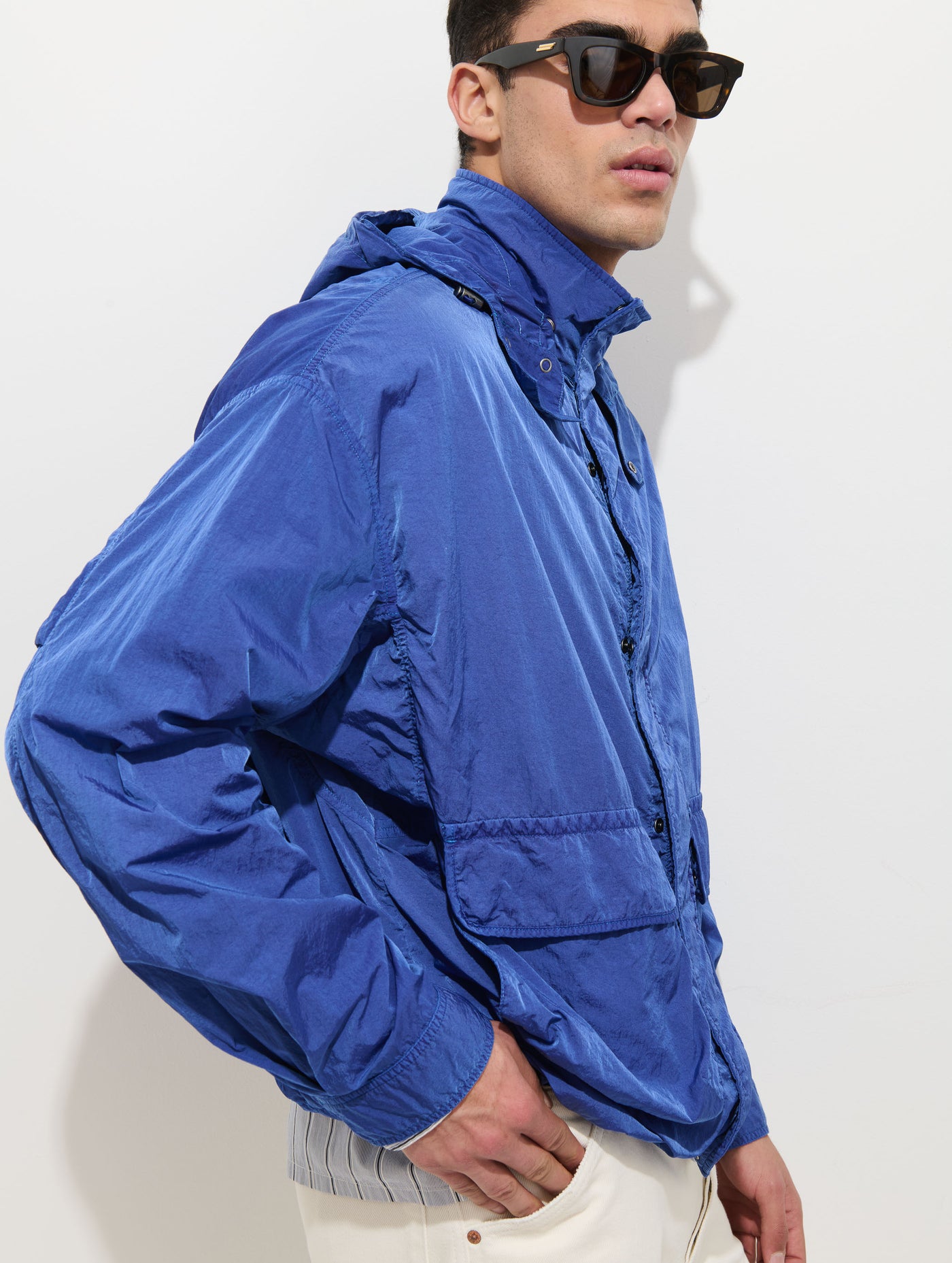 David Windbreaker In Crinkle Nylon