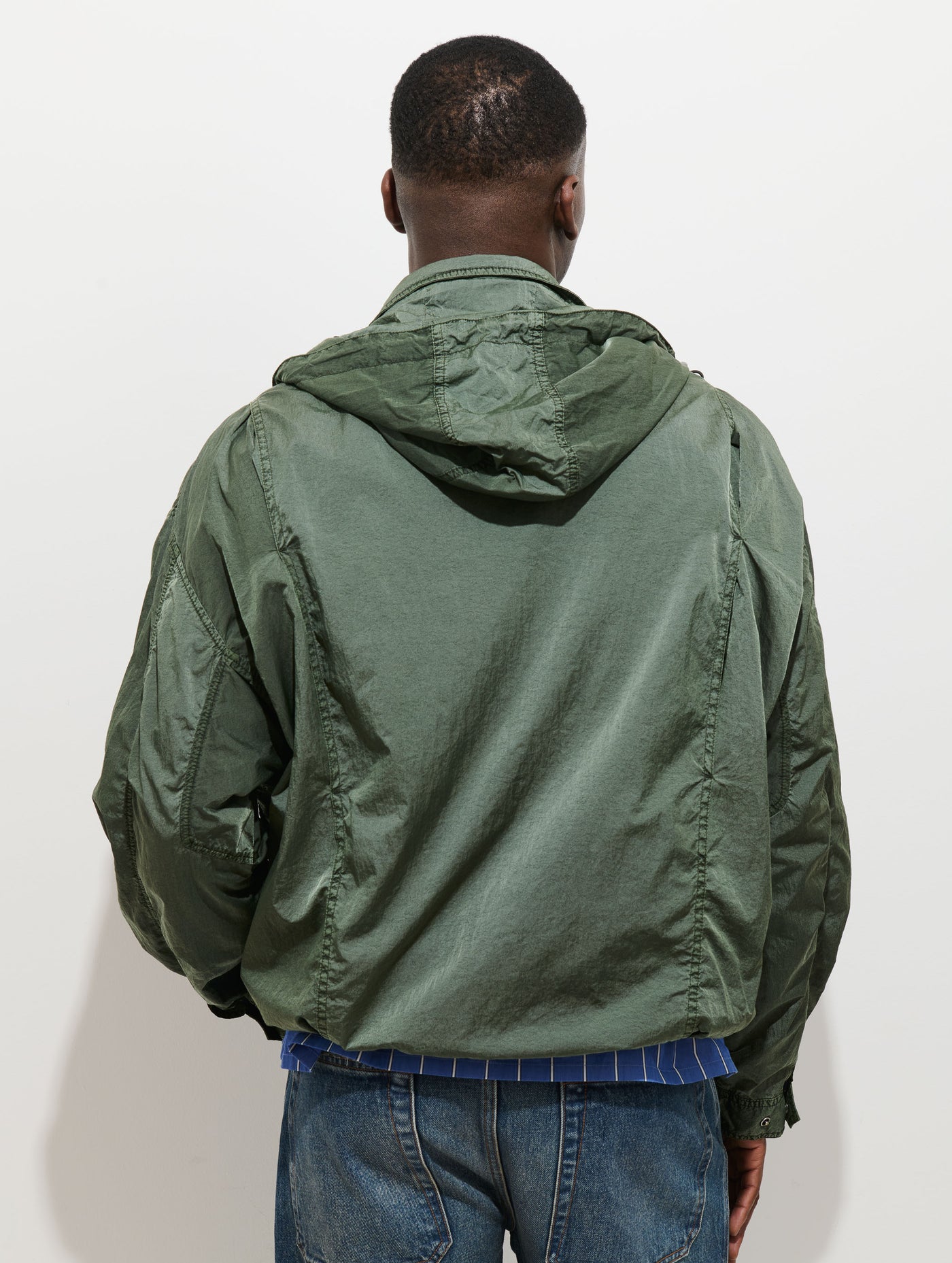 David Windbreaker In Crinkle Nylon