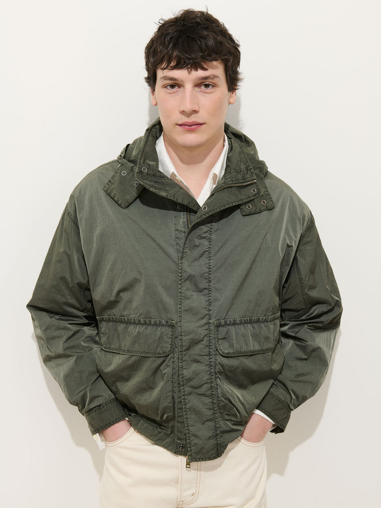 David Windbreaker In Crinkle Nylon from Alex Mill - $225