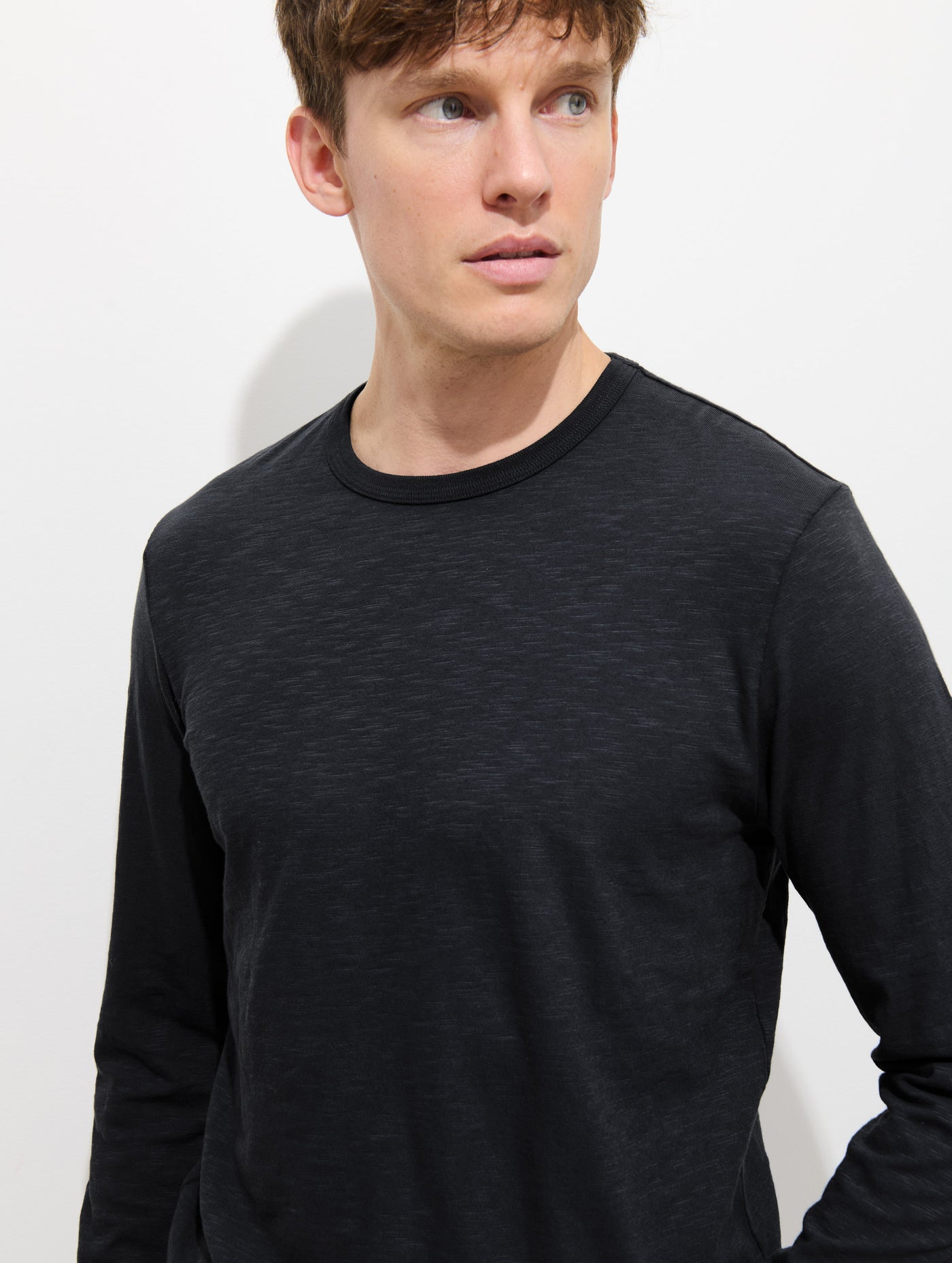 The Standard Long-Sleeve T-Shirt In Slub Cotton