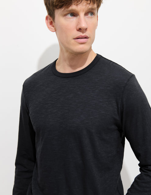 The Standard Long-Sleeve T-Shirt In Slub Cotton