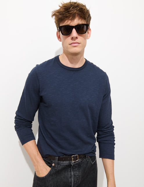 The Standard Long-Sleeve T-Shirt In Slub Cotton