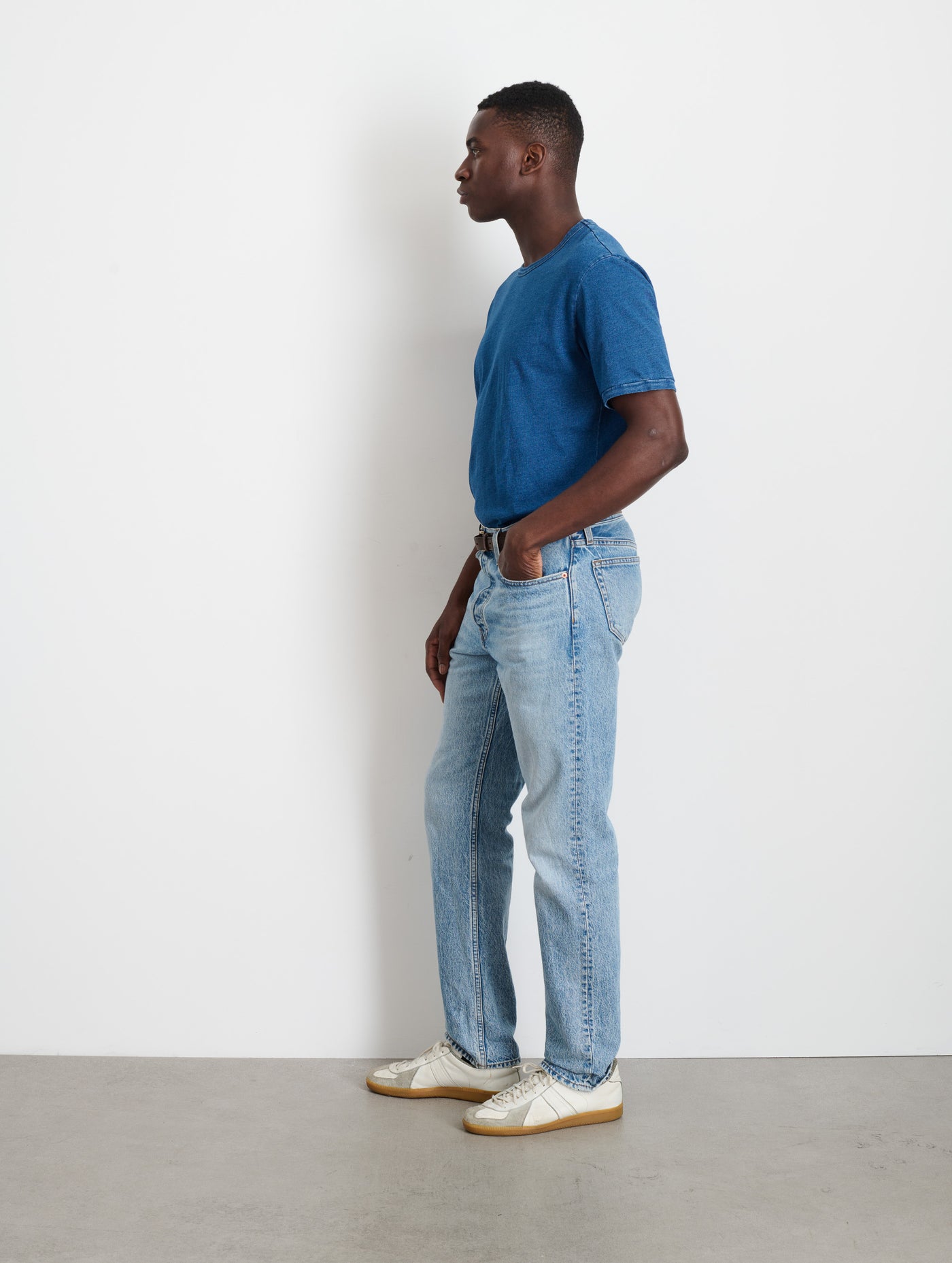 Standard T-Shirt in Indigo Slub Cotton