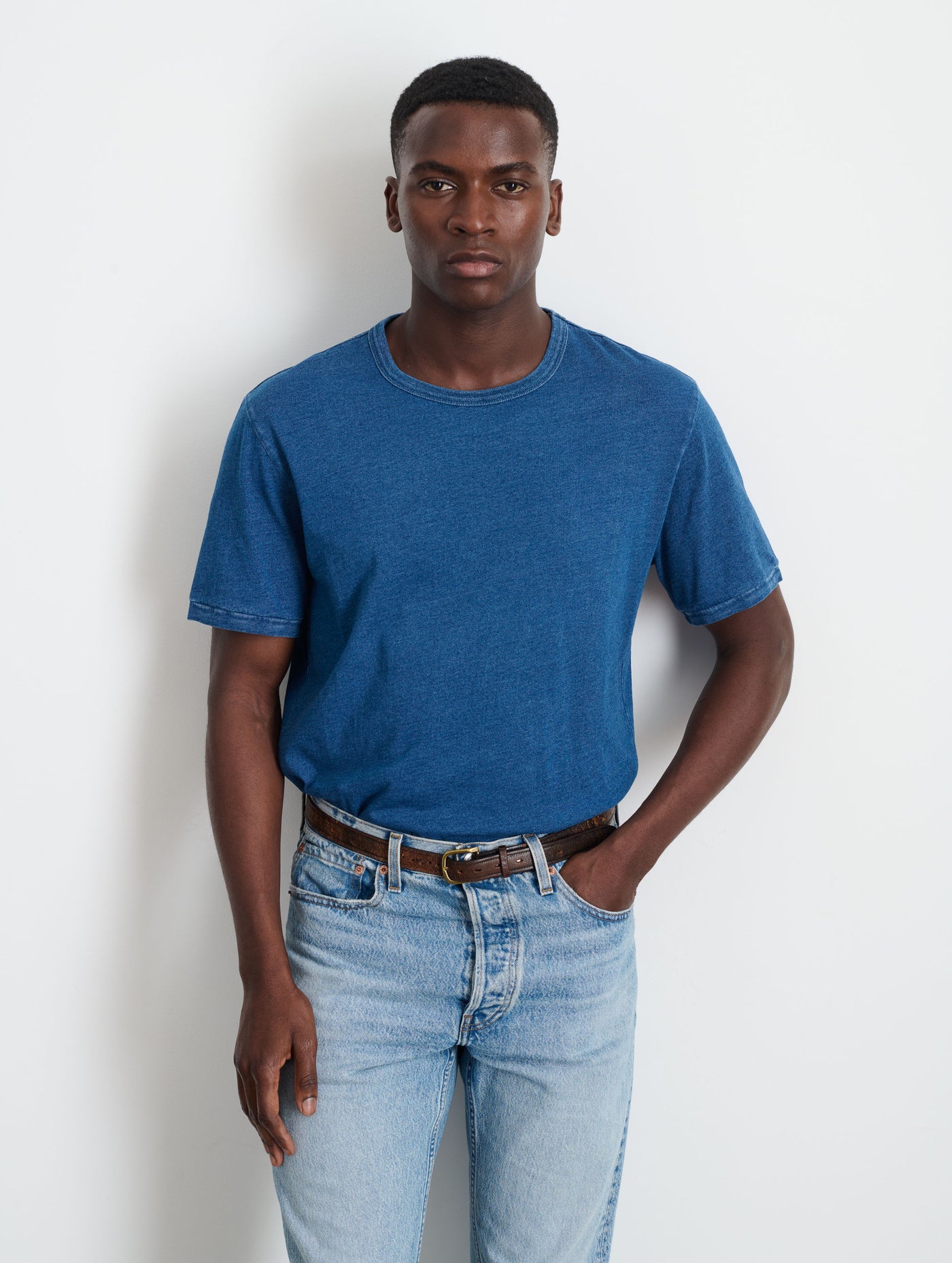 Standard T-Shirt in Indigo Slub Cotton