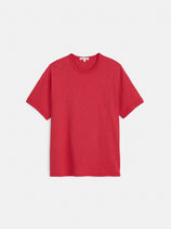 The Standard T Shirt In Slub Cotton In Red Pepper