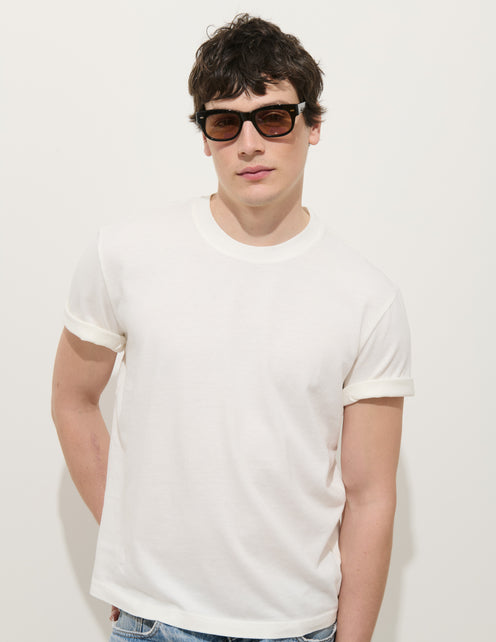 Crosby Tee In Heavy Slub Cotton