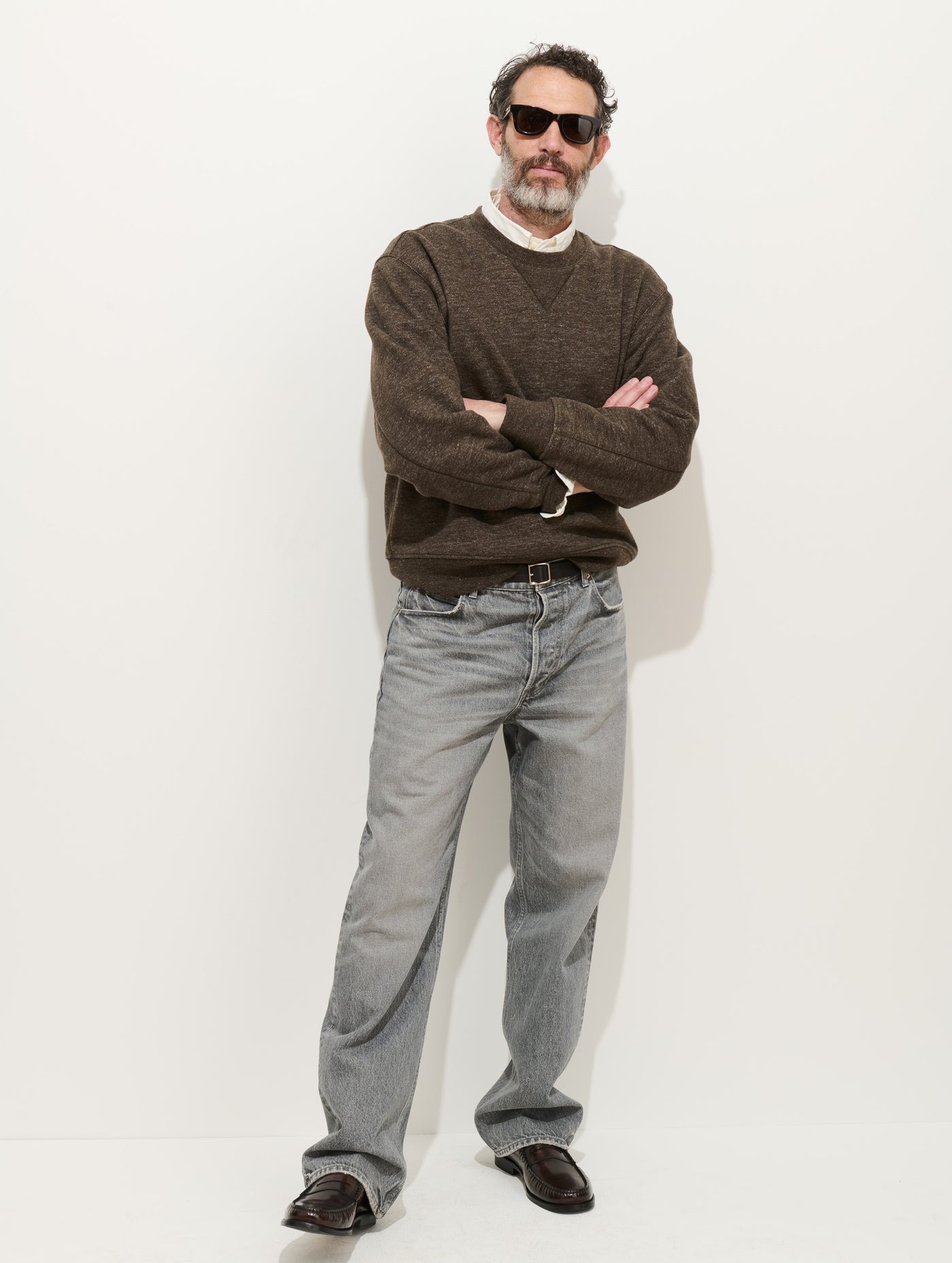 Marlon Sweatshirt In Heather Fleece