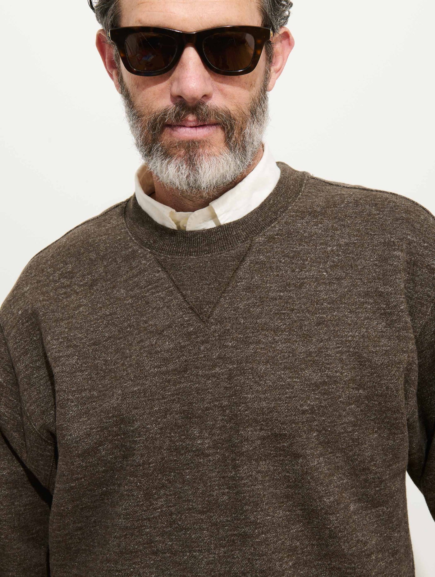 Marlon Sweatshirt In Heather Fleece