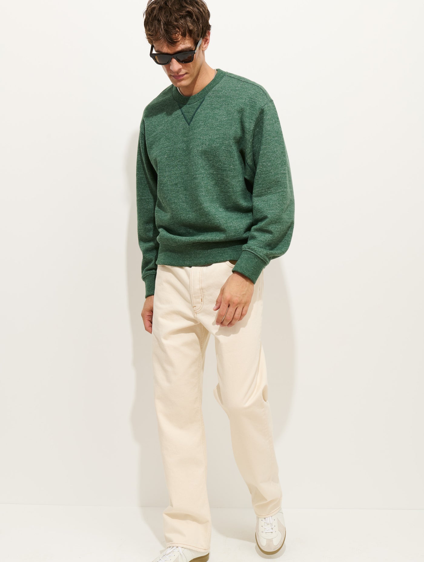 Marlon Sweatshirt In Heather Fleece