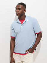 Garment Dyed Polo In Pique Cotton