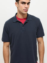 Garment Dyed Polo In Pique Cotton