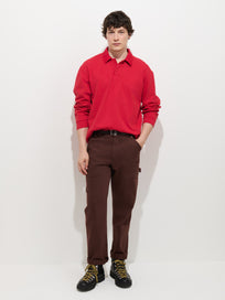 Garment Dyed Rugby Shirt In Cotton Jersey