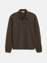 Garment Dyed Rugby Shirt In Cotton Jersey