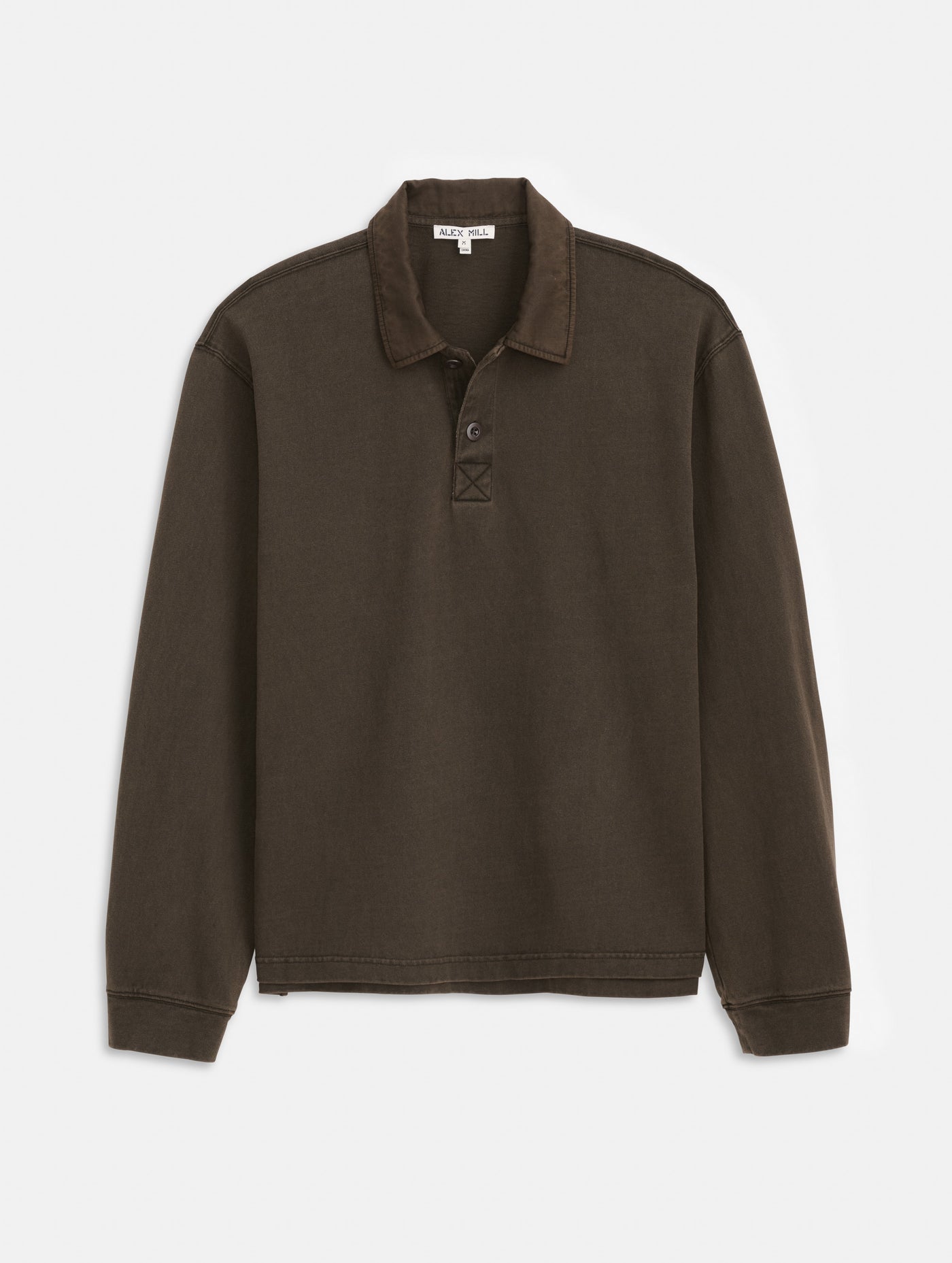 Garment Dyed Rugby Shirt In Cotton Jersey