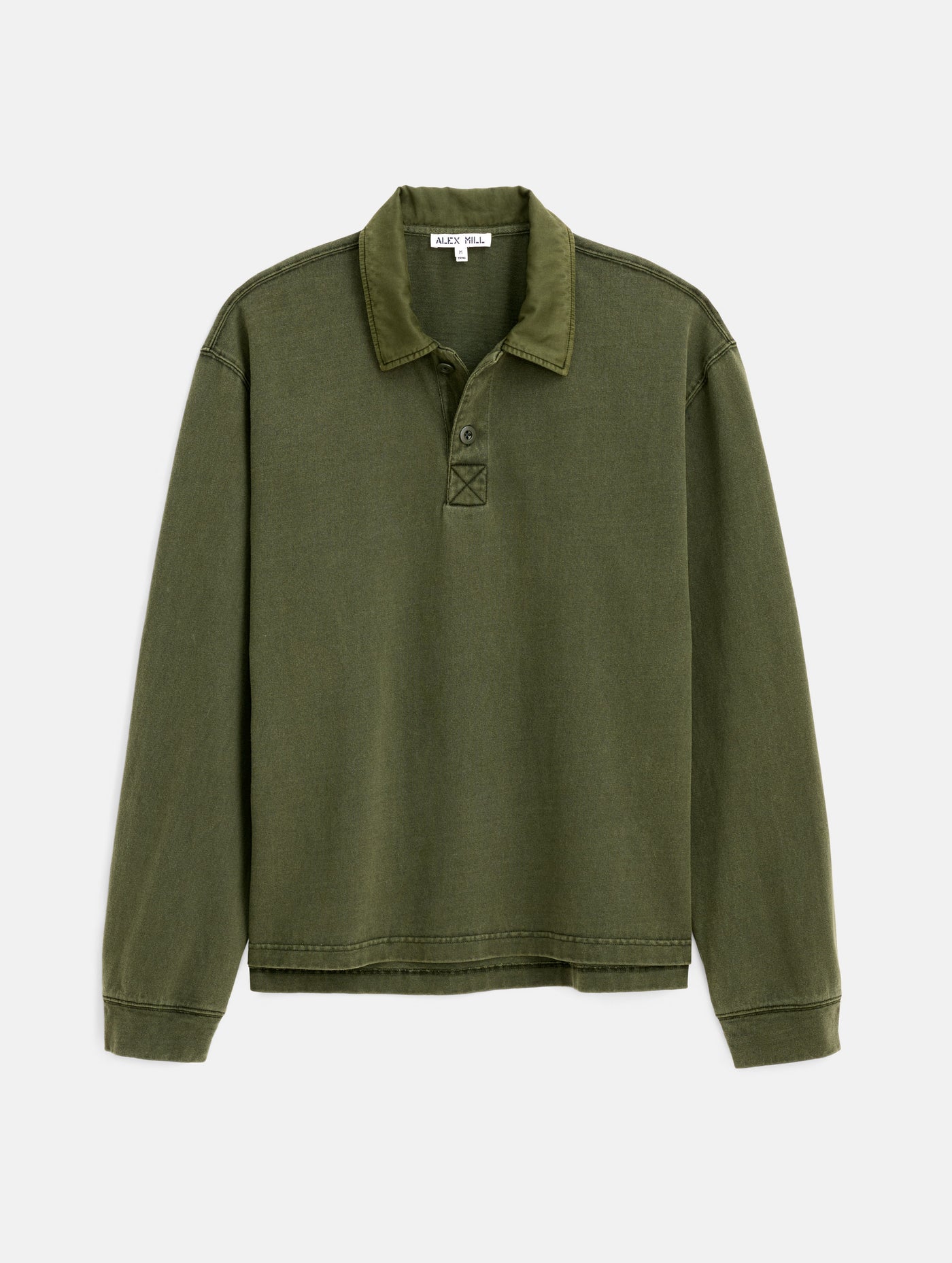 Garment Dyed Rugby Shirt In Cotton Jersey