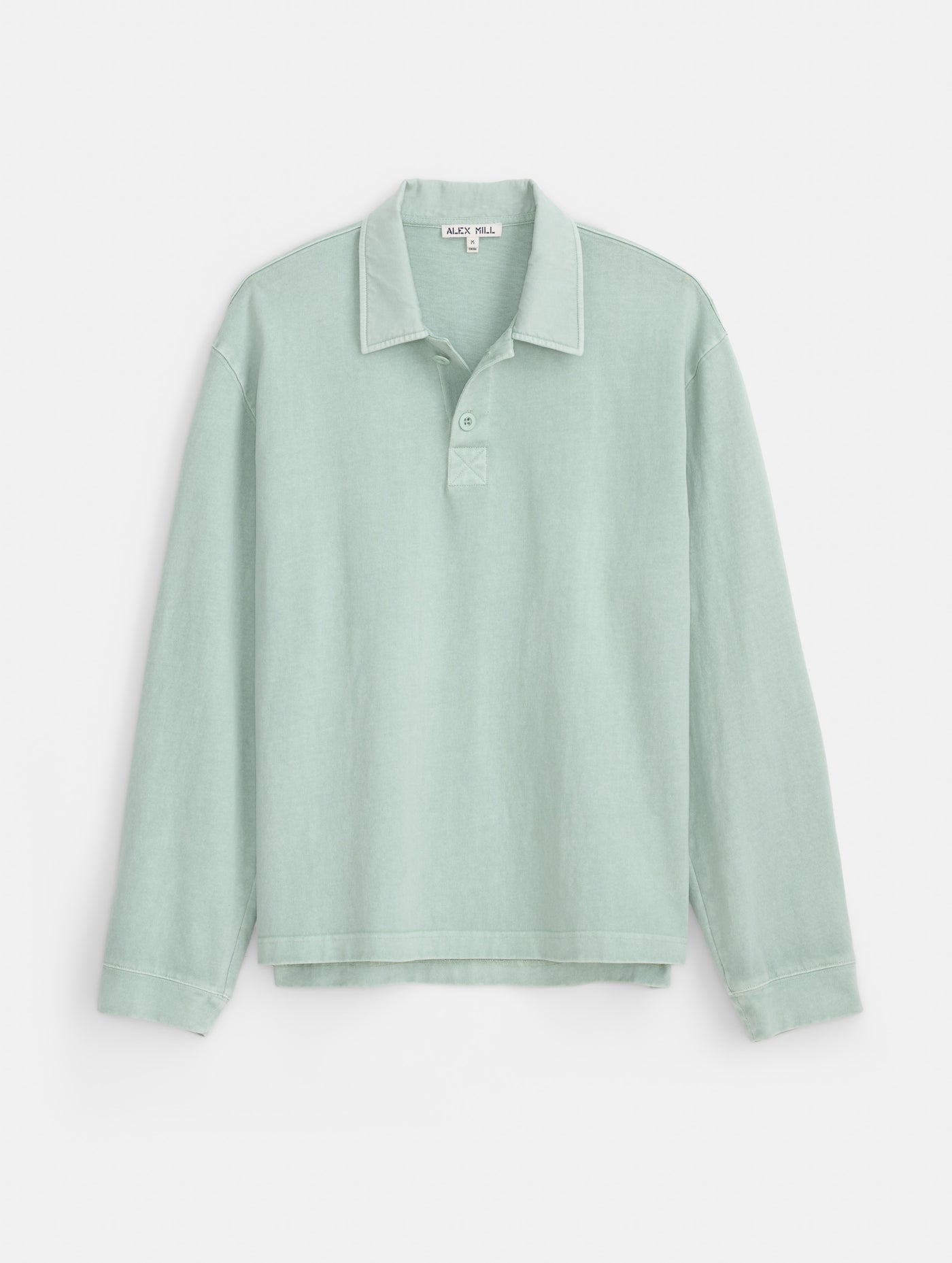 Garment Dyed Rugby Shirt In Cotton Jersey