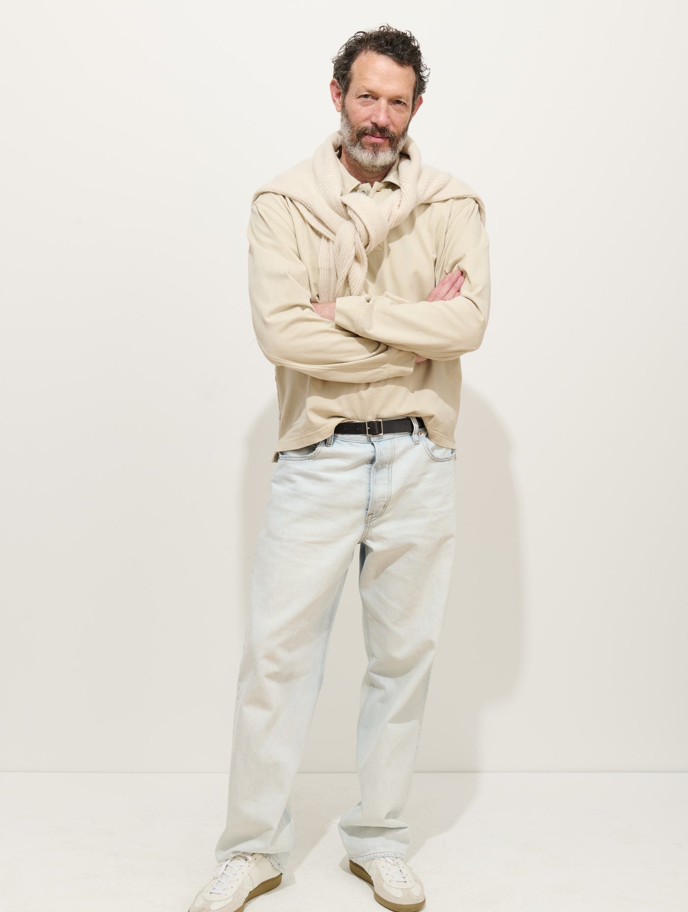 Garment Dyed Rugby Shirt In Cotton Jersey