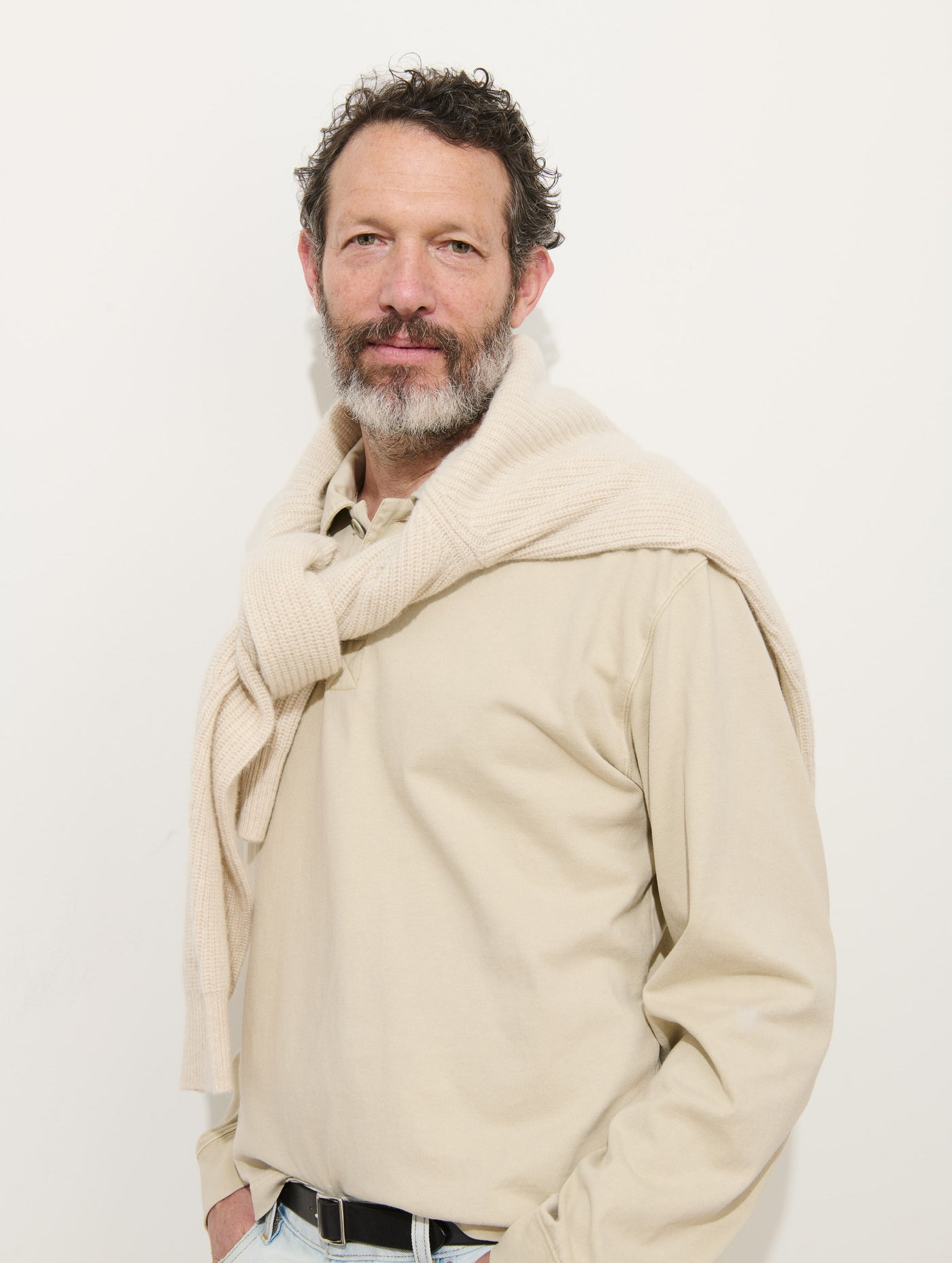 Garment Dyed Rugby Shirt In Cotton Jersey