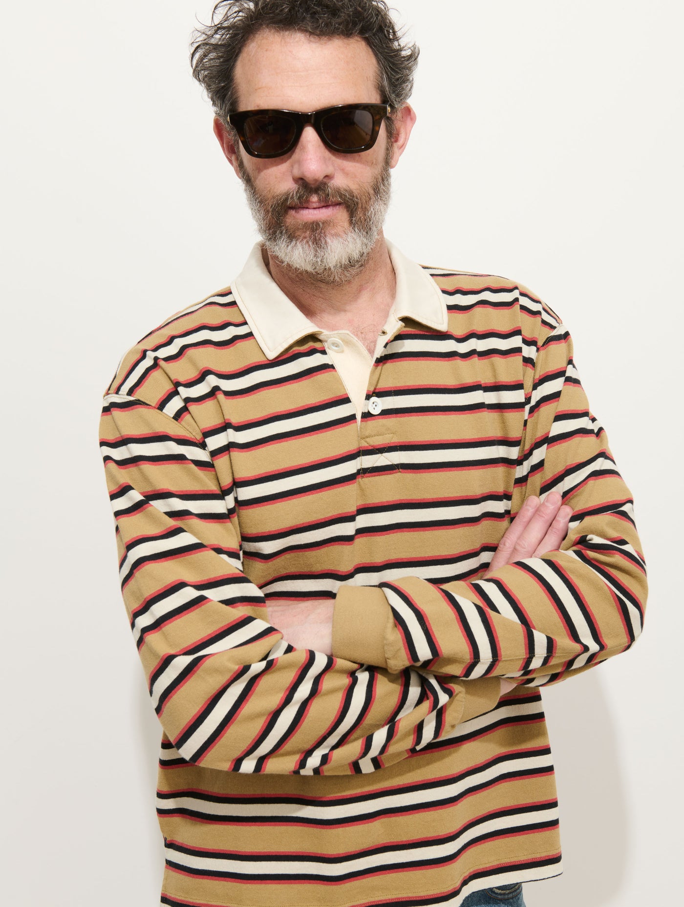 Rugby Striped Shirt In Cotton Jersey