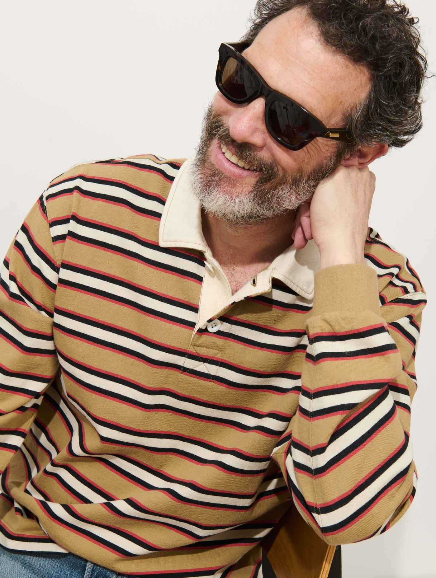 Rugby Striped Shirt In Cotton Jersey