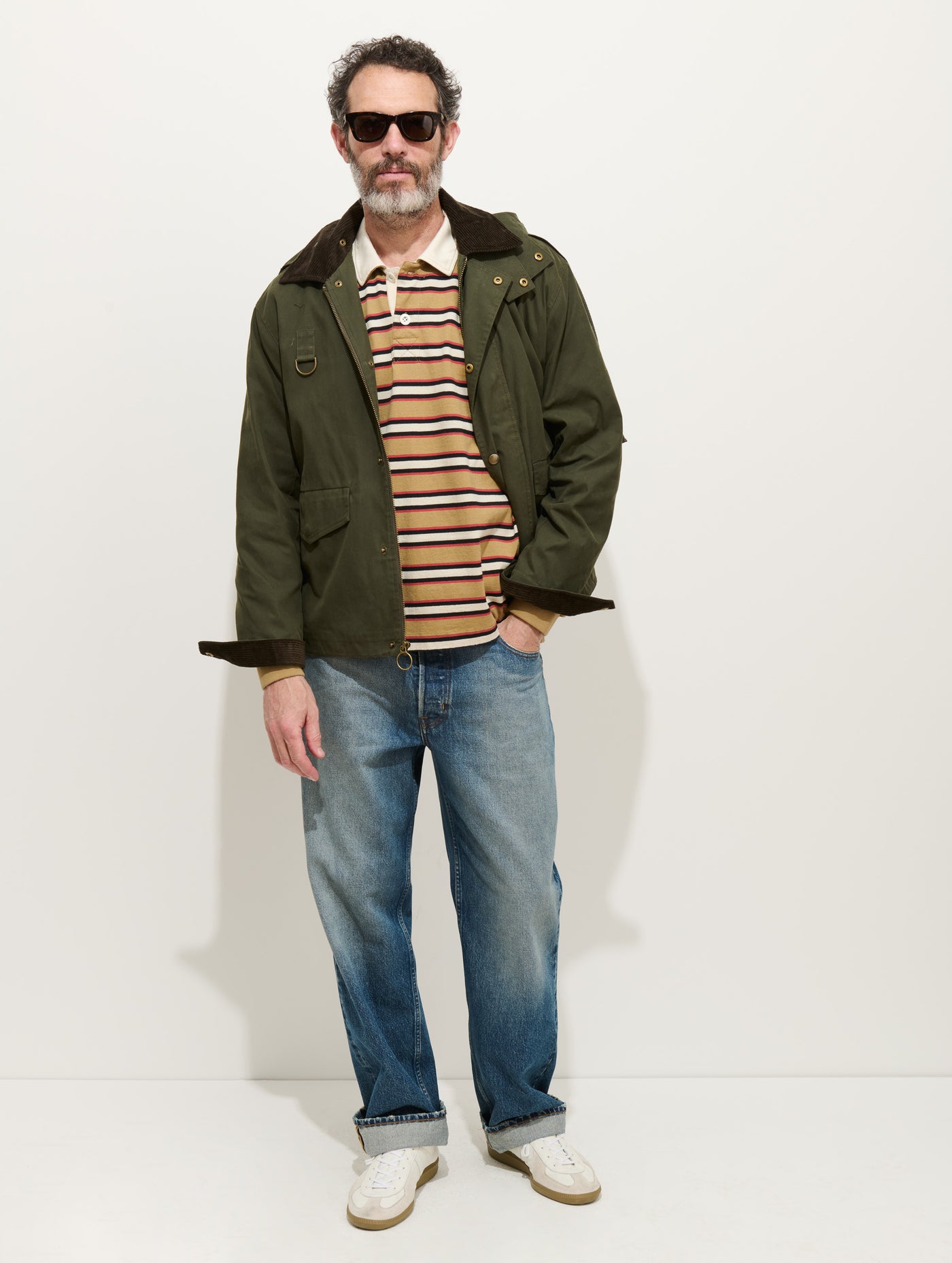 Rugby Striped Shirt In Cotton Jersey