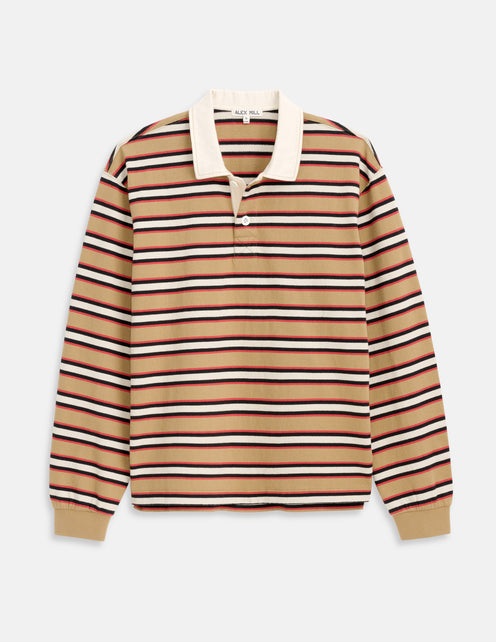 Rugby Striped Shirt In Cotton Jersey