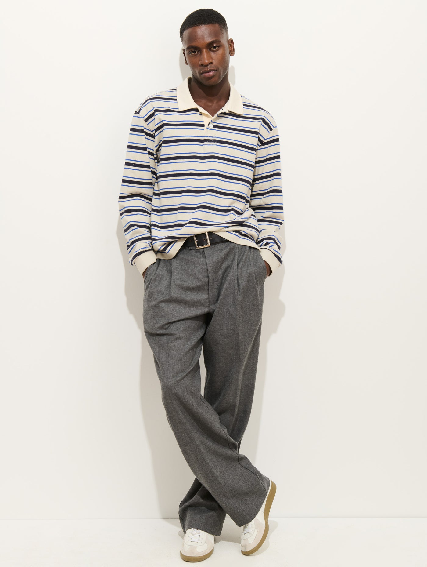 Rugby Striped Shirt In Cotton Jersey