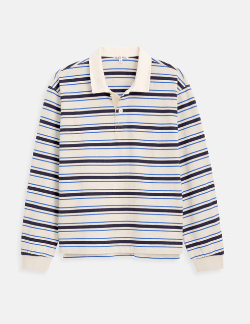 Rugby Striped Shirt In Cotton Jersey