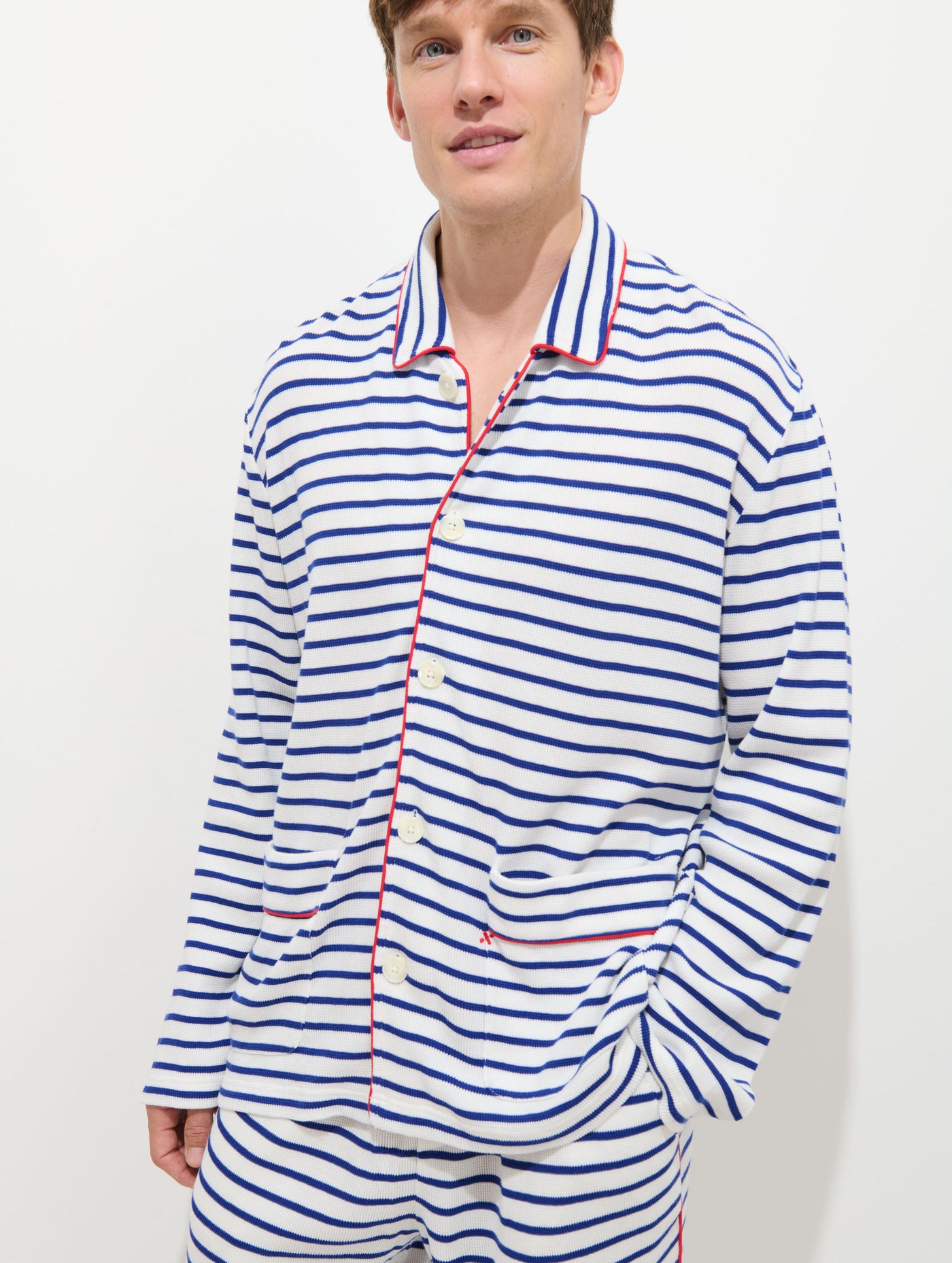 The Striped Waffle Sleeping Shirt