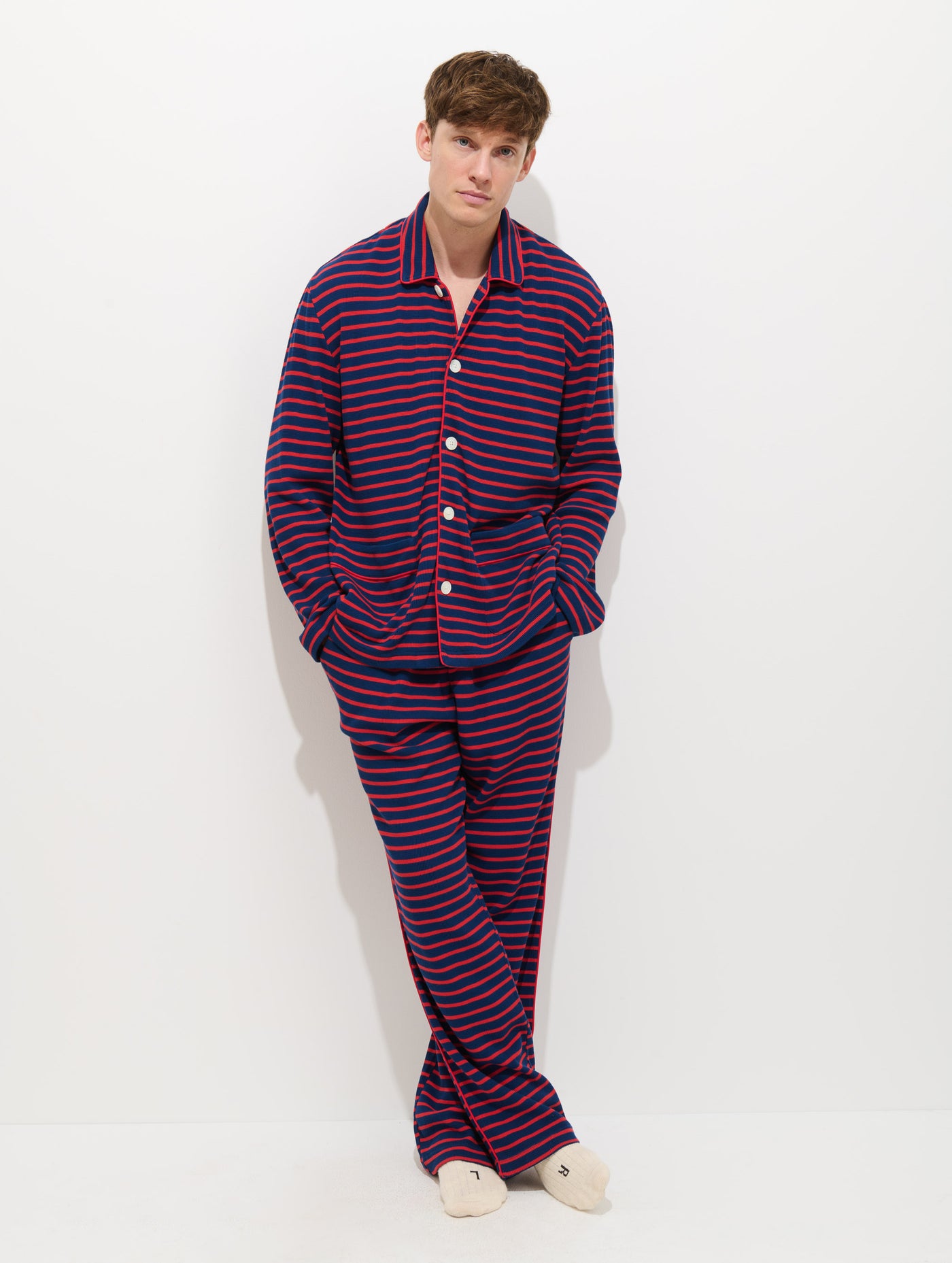 The Striped Waffle Pant