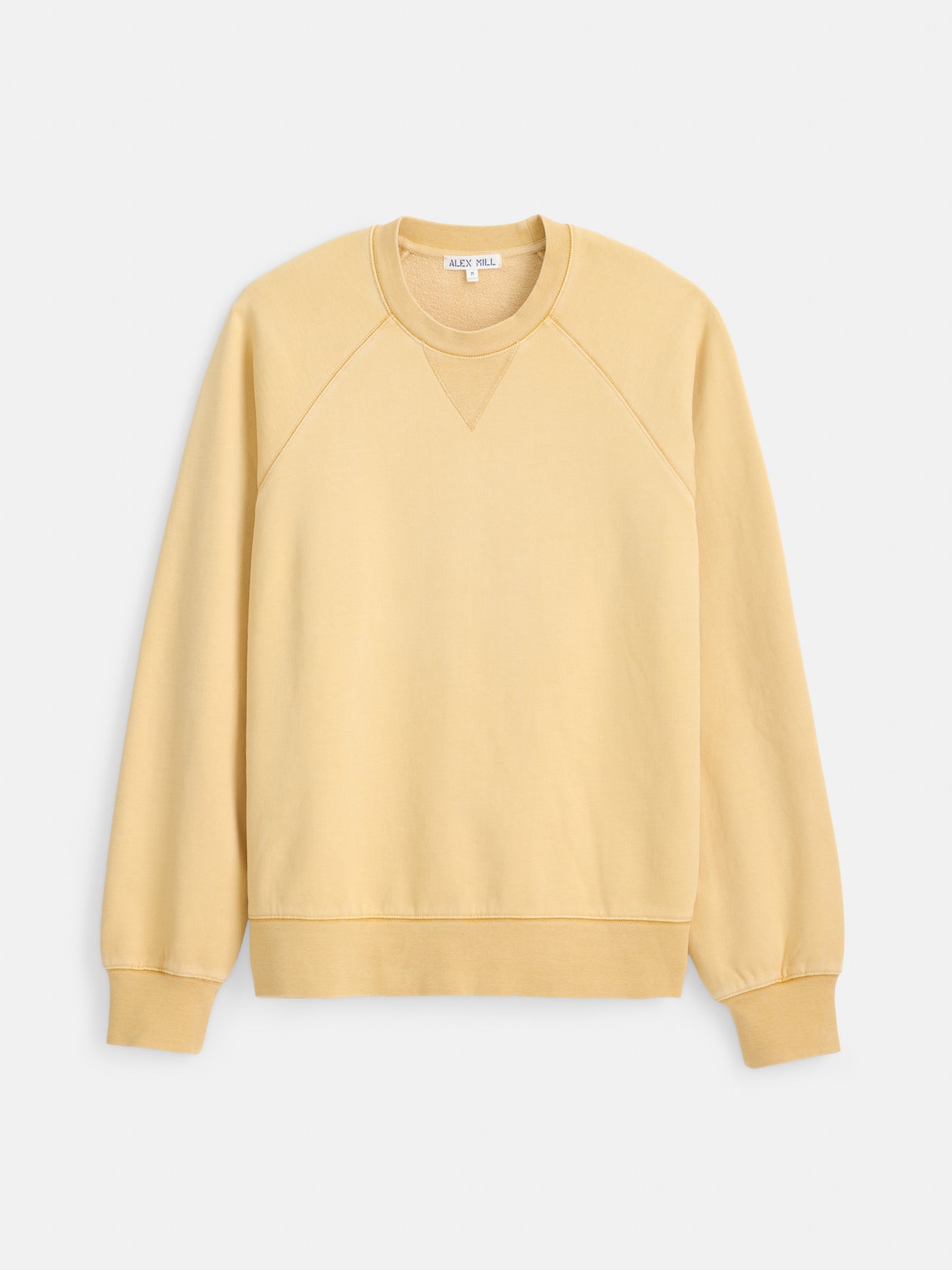 Garment Dye Raglan Sweatshirt in Cotton Fleece