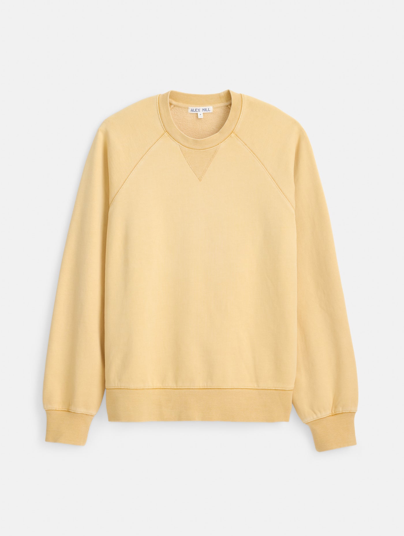 Garment Dye Raglan Sweatshirt in Cotton Fleece