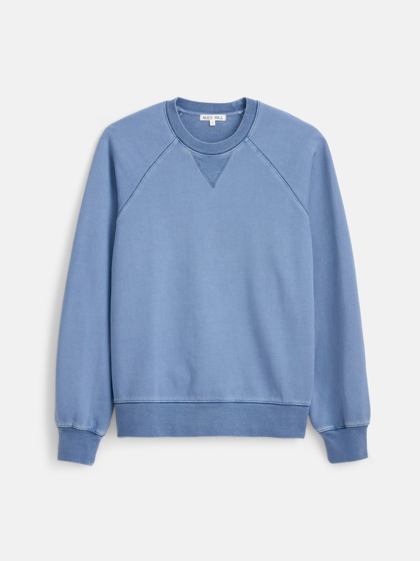 Garment Dye Raglan Sweatshirt in Cotton Fleece