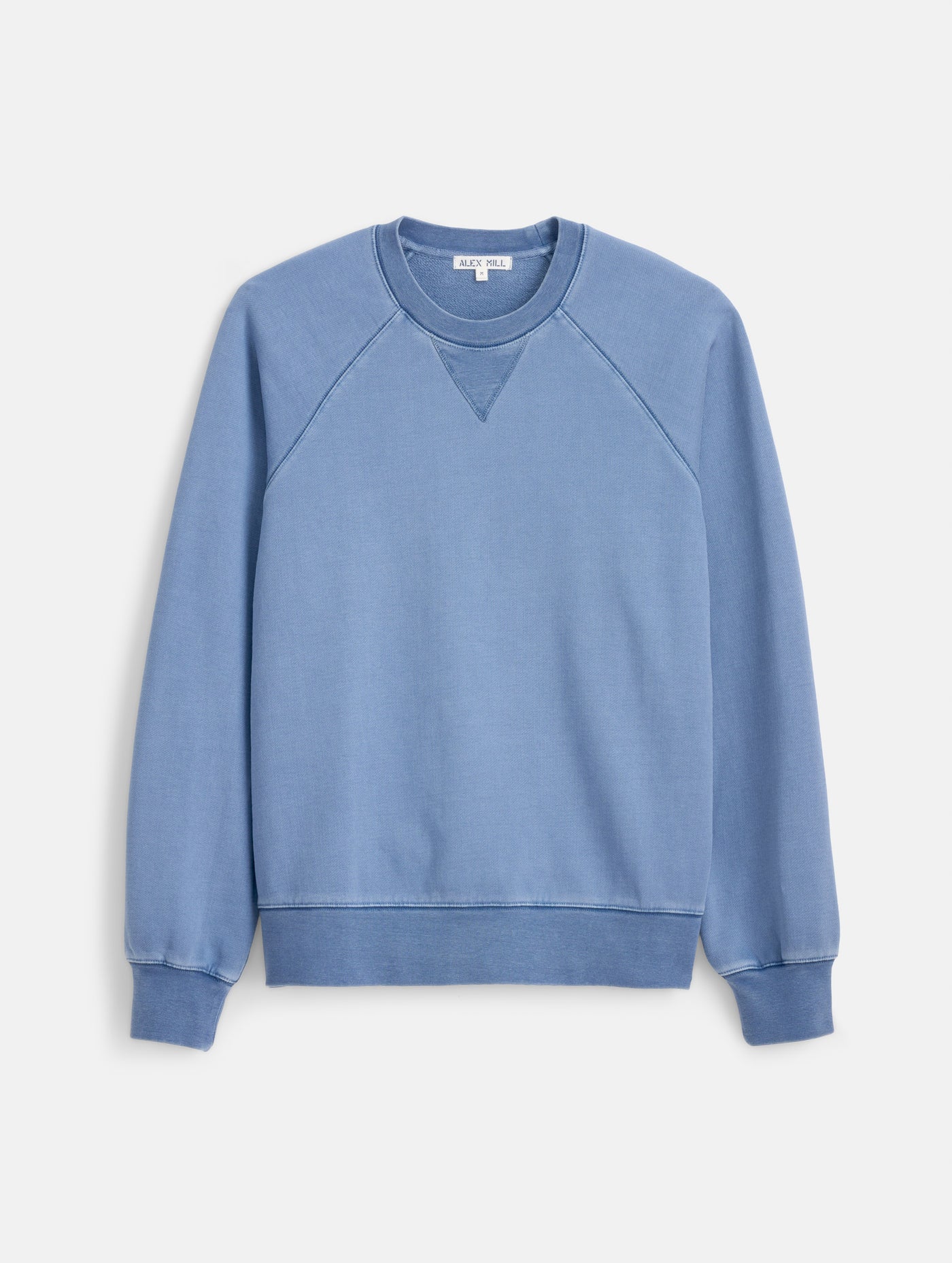 Garment Dye Raglan Sweatshirt in Cotton Fleece